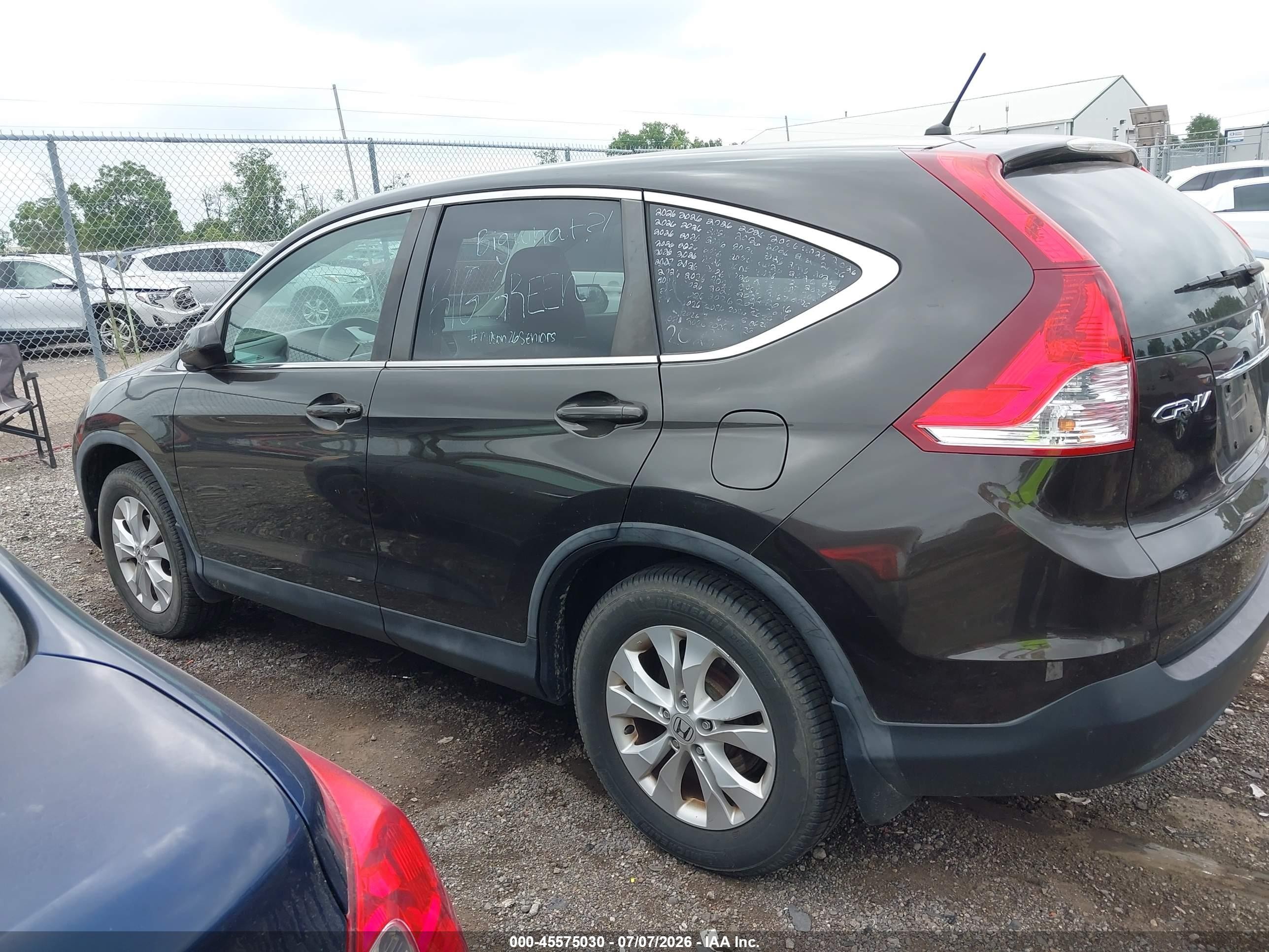 2014 Honda Cr-v Ex Gray vin: 5J6RM4H50EL022034