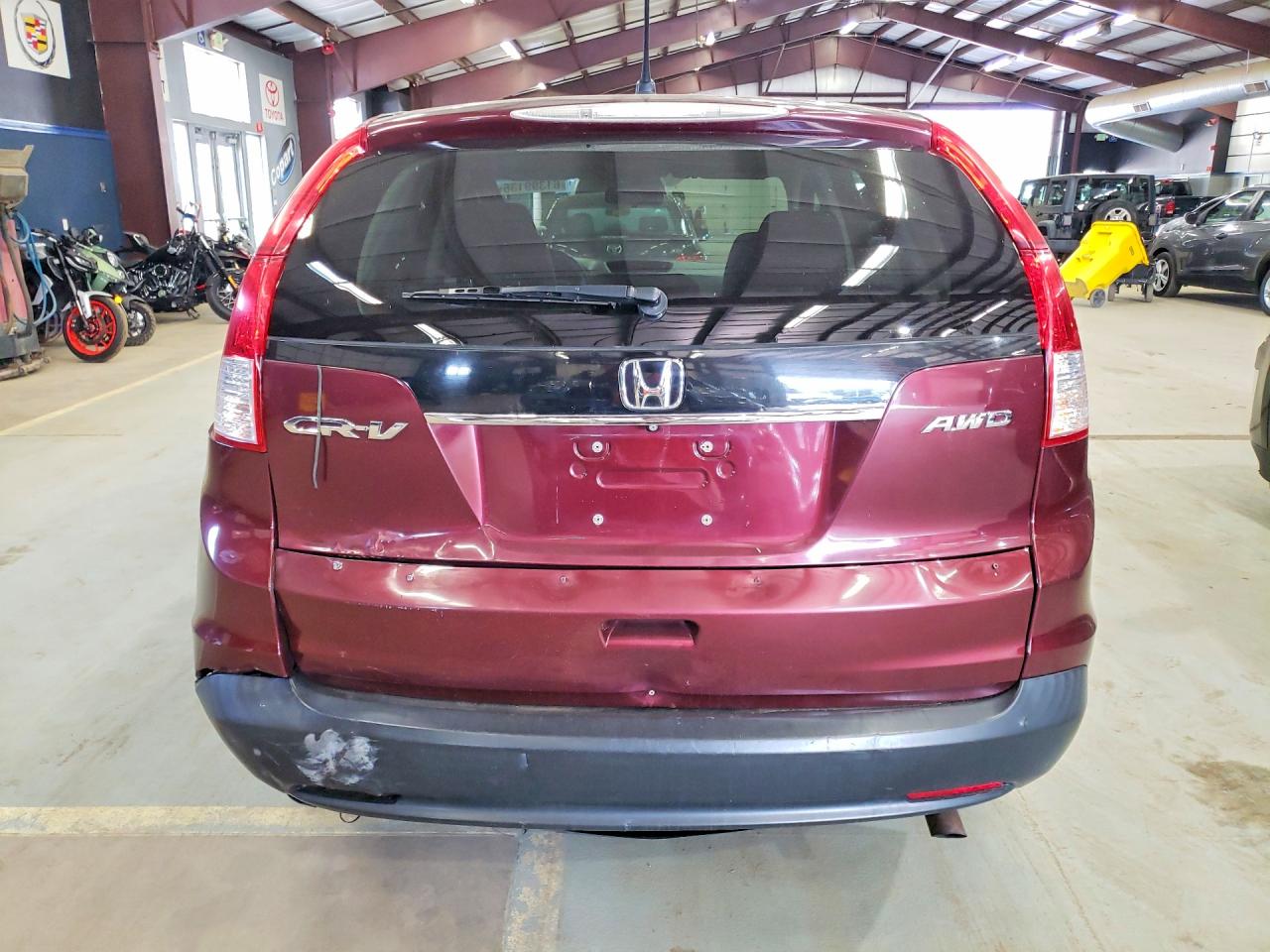2014 Honda Cr-v Ex Темно-бордовый vin: 5J6RM4H50EL025855