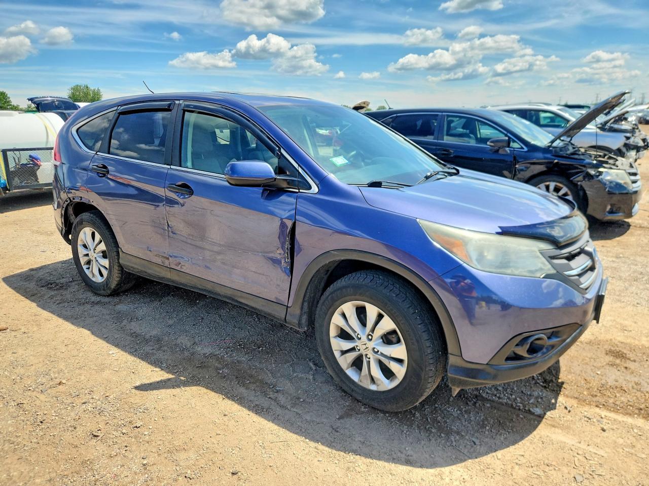 2014 Honda Cr-v Ex Blue vin: 5J6RM4H50EL046186