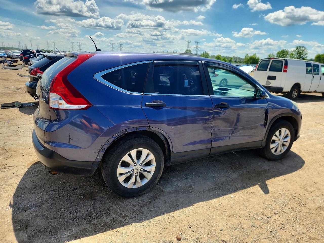 2014 Honda Cr-v Ex Blue vin: 5J6RM4H50EL046186