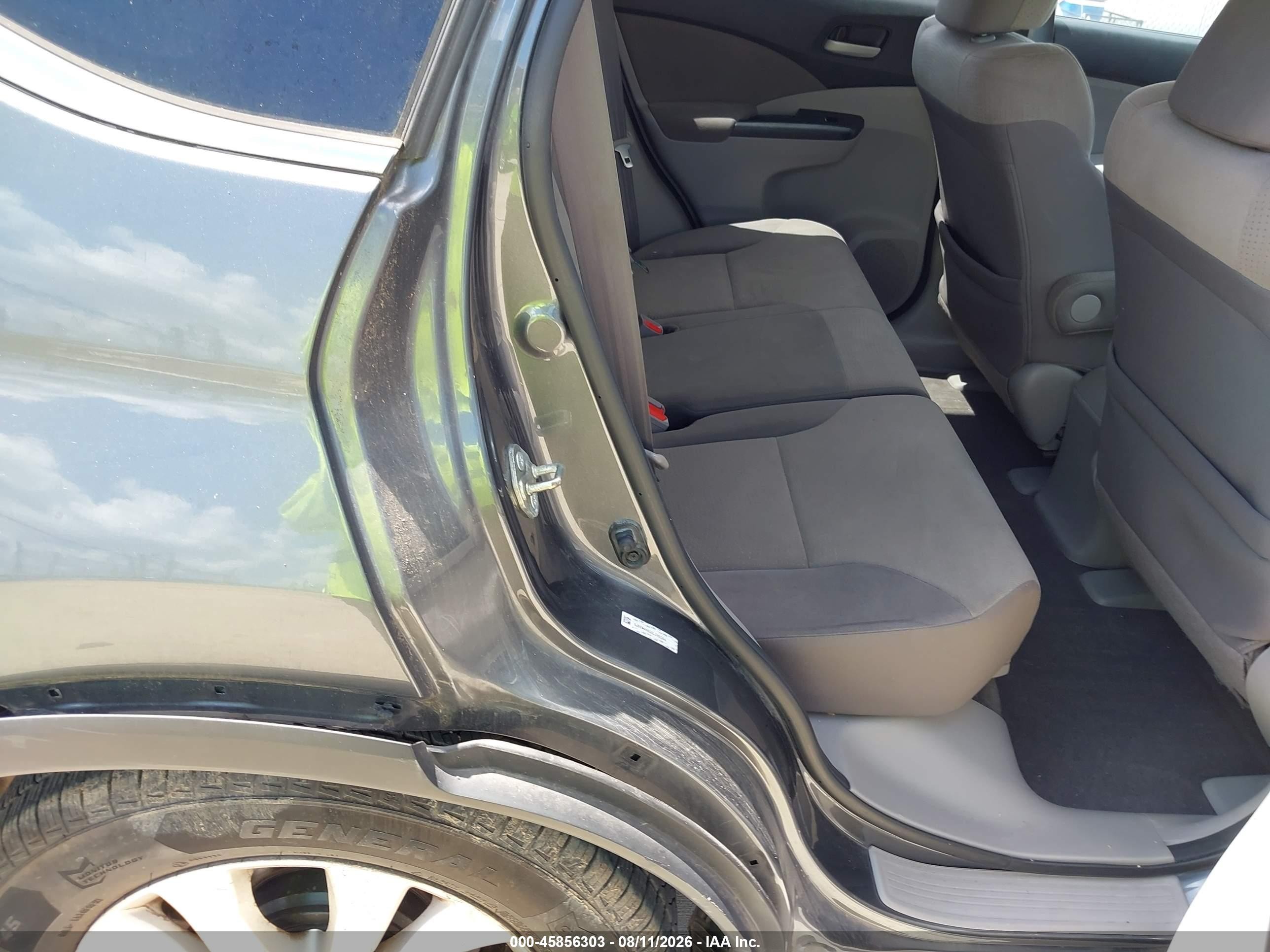 2014 Honda Cr-v Ex Gray vin: 5J6RM4H50EL065384