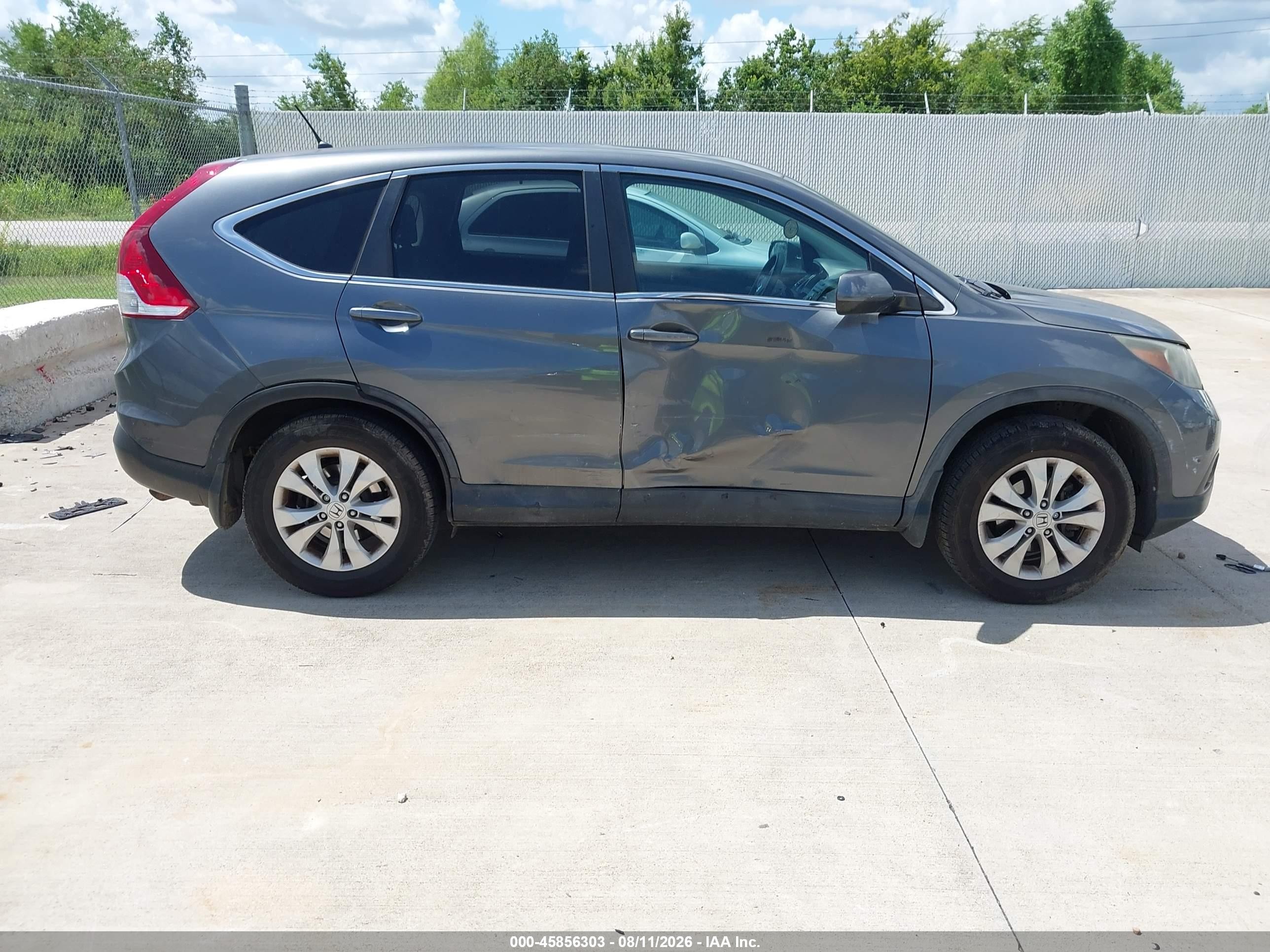 2014 Honda Cr-v Ex Gray vin: 5J6RM4H50EL065384