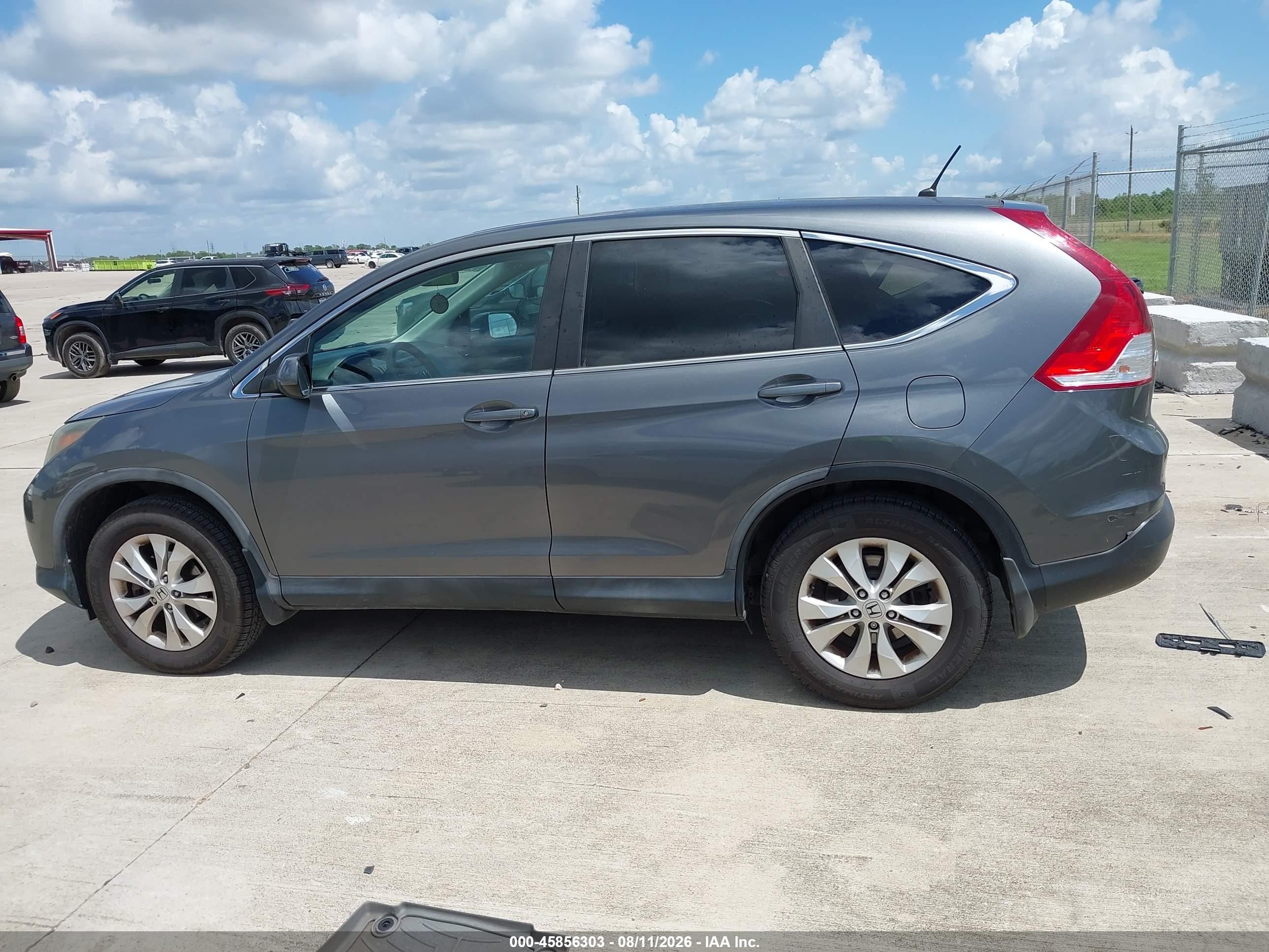 2014 Honda Cr-v Ex Gray vin: 5J6RM4H50EL065384