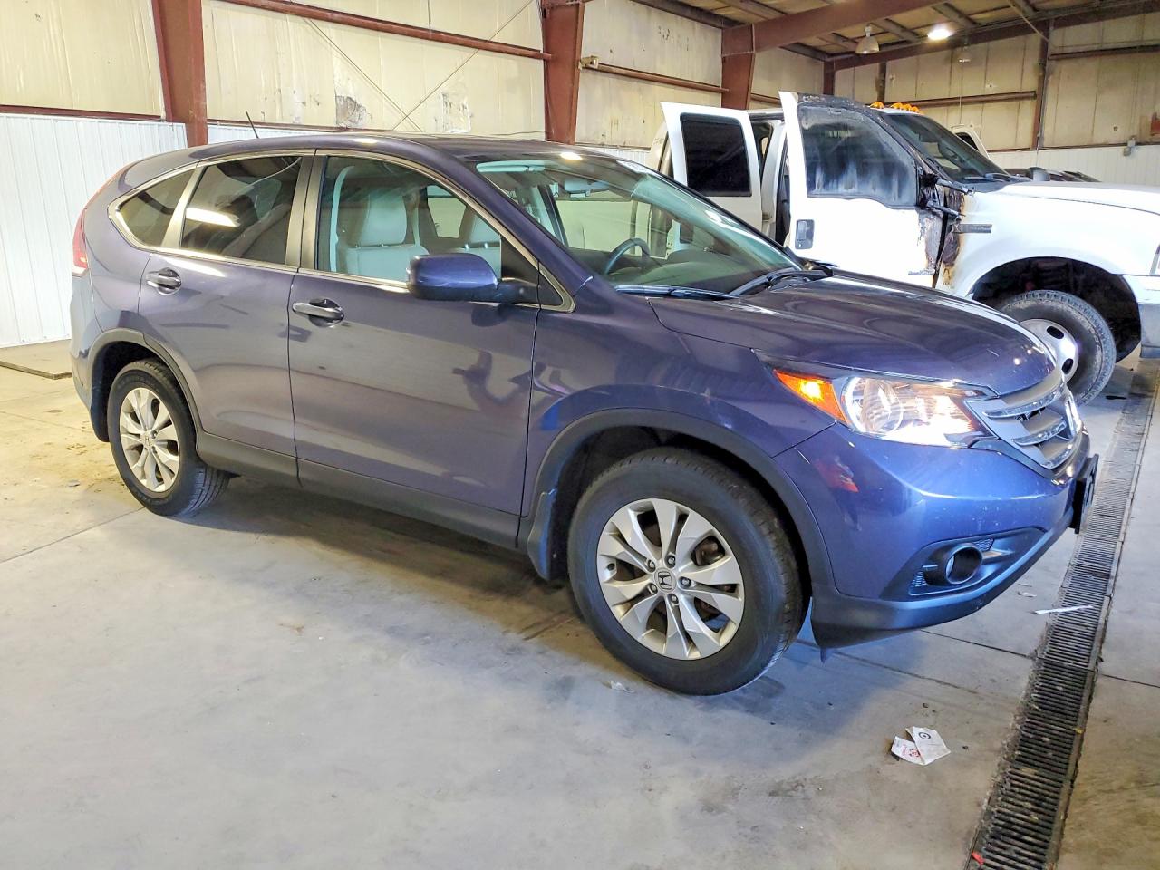 2014 Honda Cr-v Ex Blue vin: 5J6RM4H50EL066969