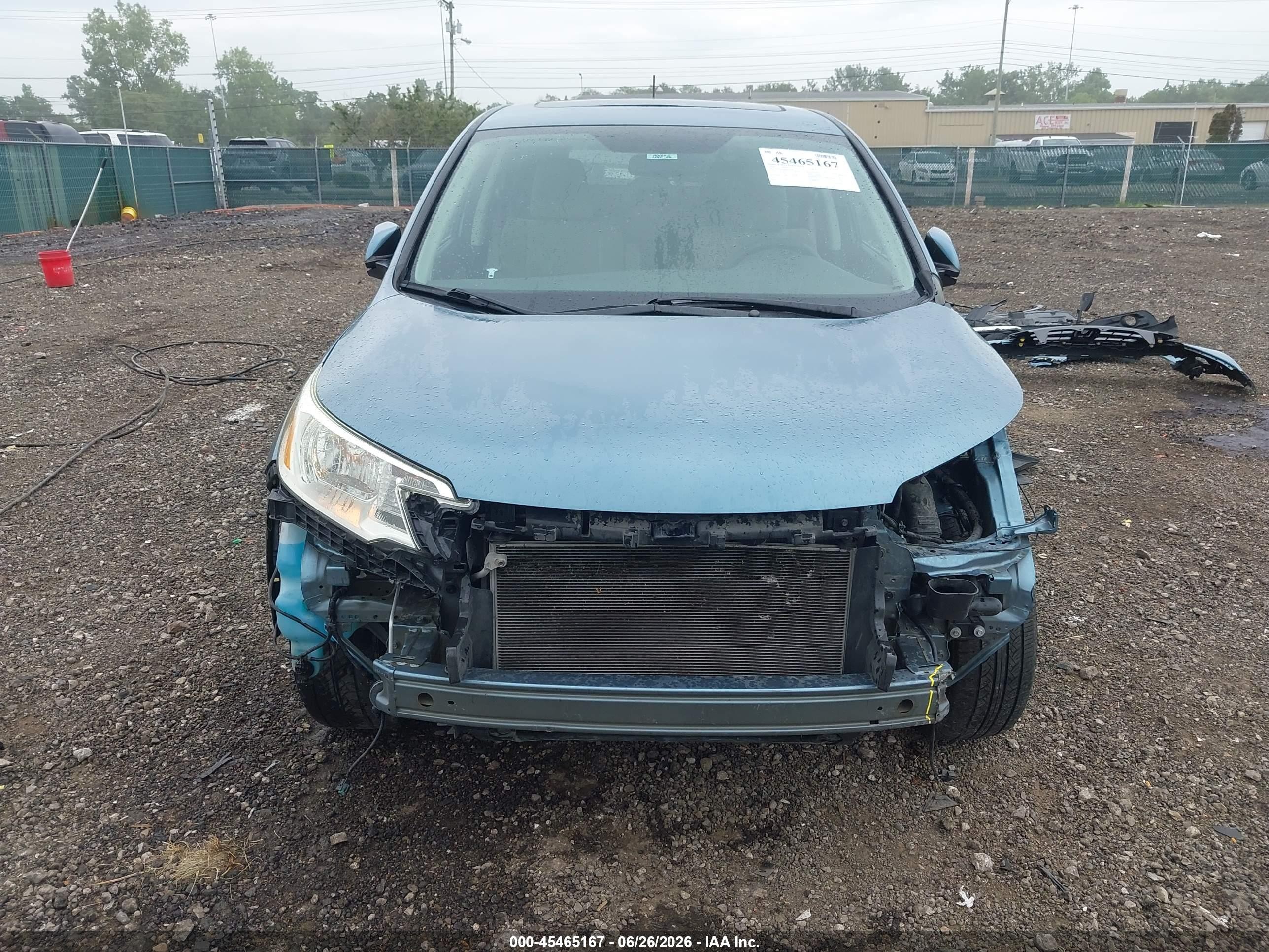 2014 Honda Cr-v Ex Light Blue vin: 5J6RM4H50EL079172