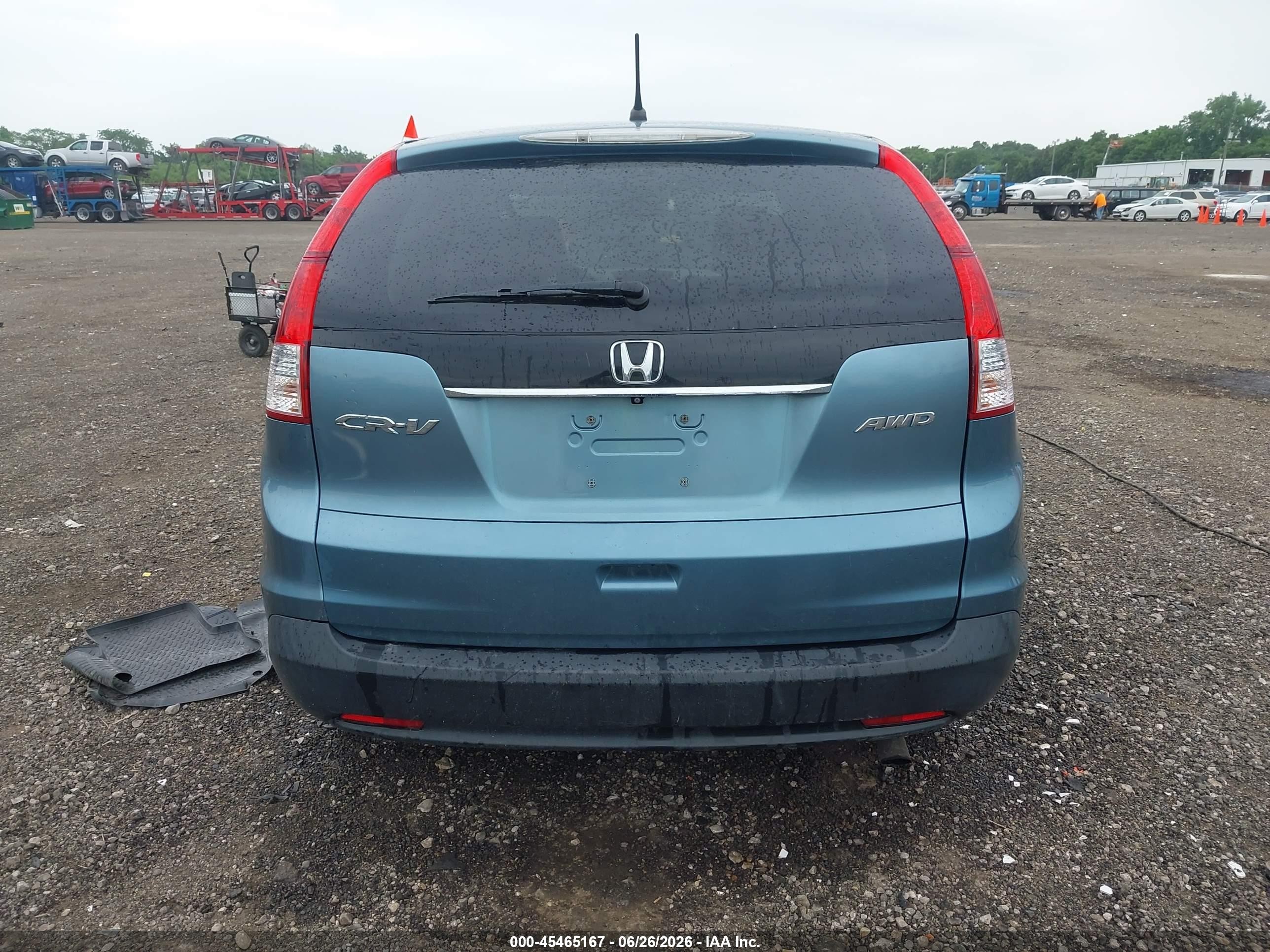 2014 Honda Cr-v Ex Light Blue vin: 5J6RM4H50EL079172