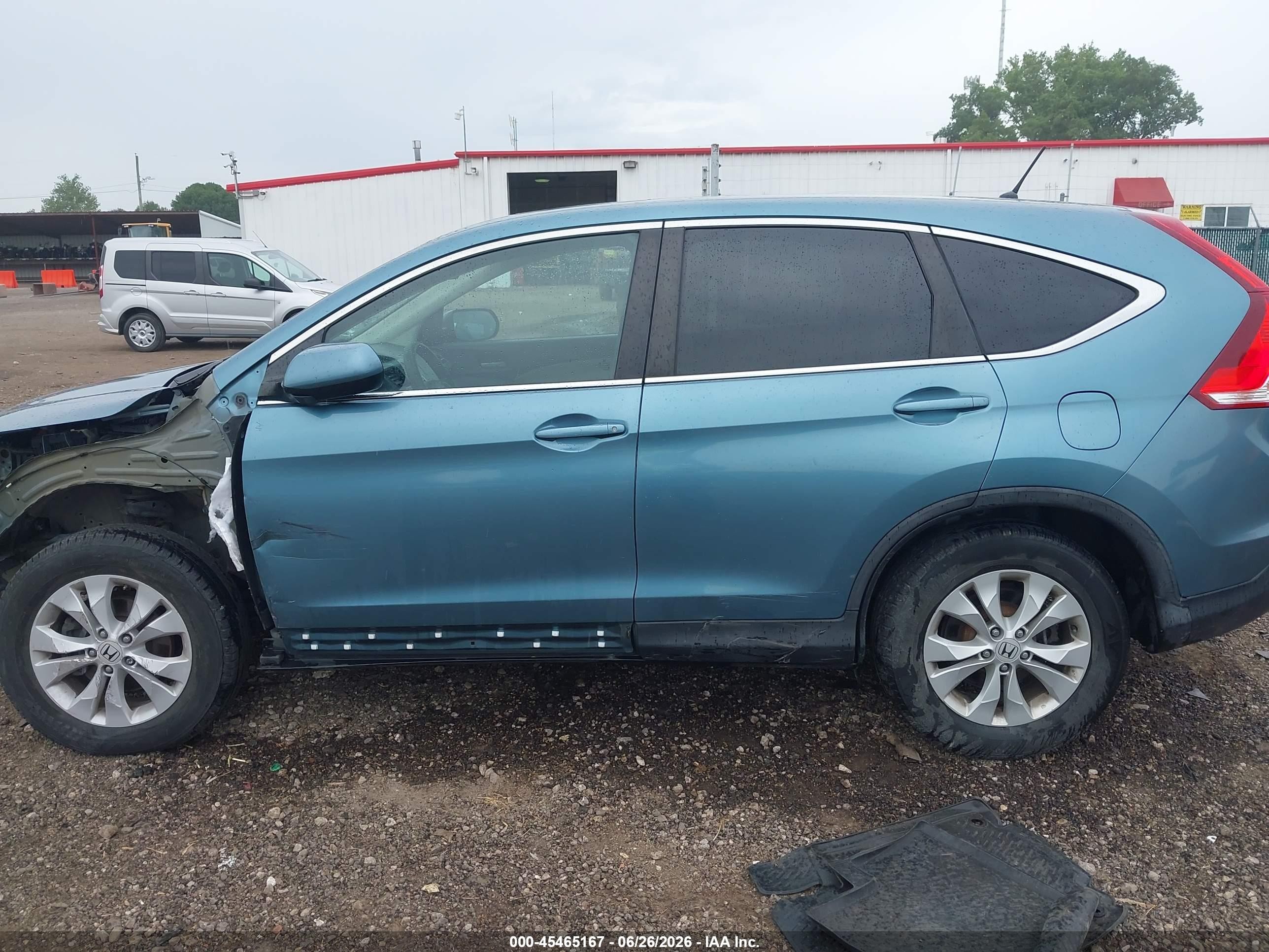 2014 Honda Cr-v Ex Light Blue vin: 5J6RM4H50EL079172