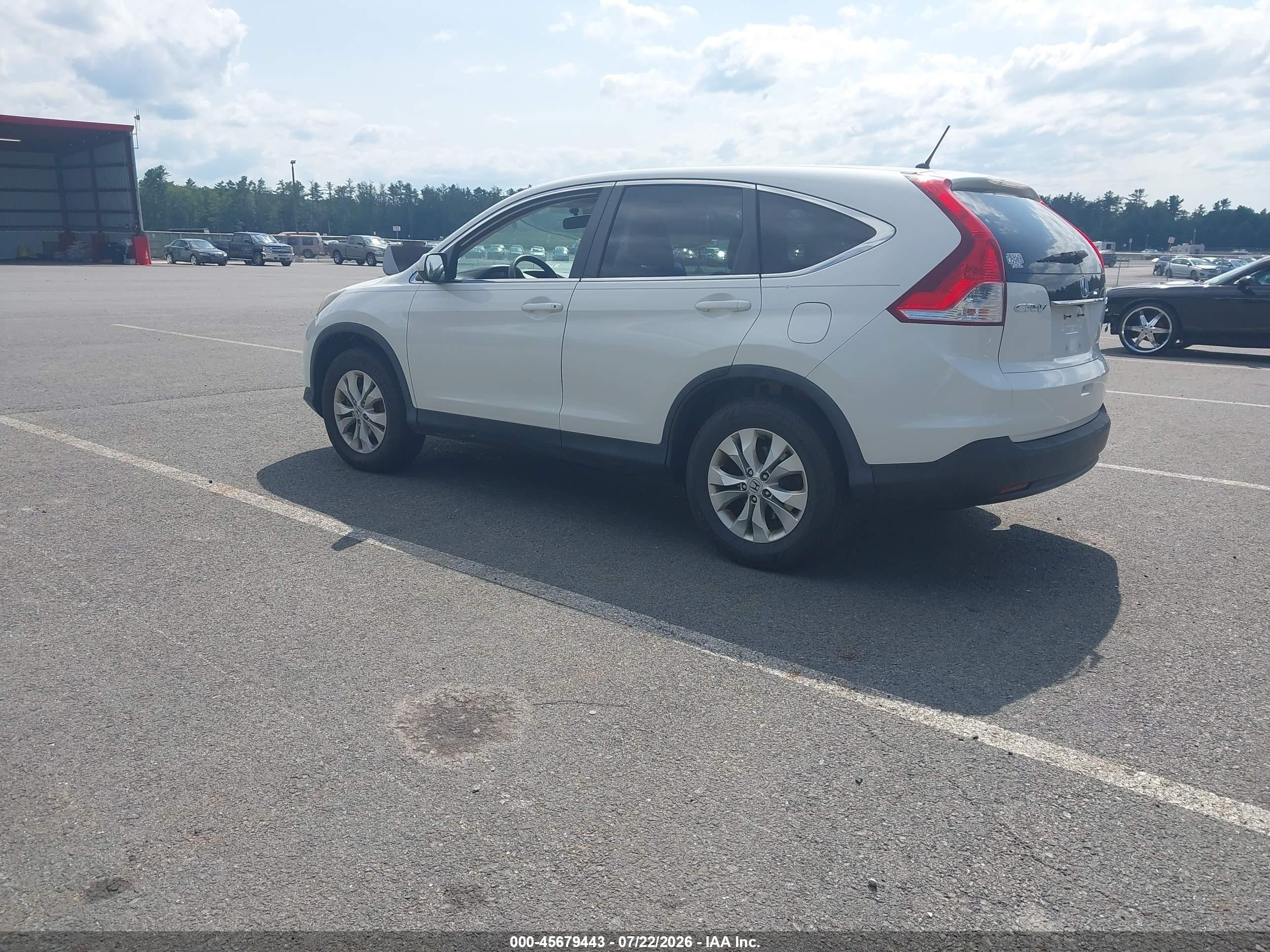 2014 Honda Cr-v Ex White vin: 5J6RM4H50EL081956