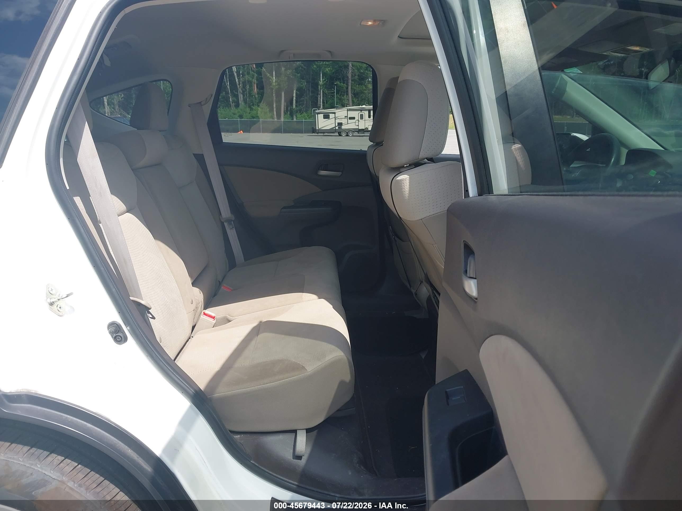 2014 Honda Cr-v Ex White vin: 5J6RM4H50EL081956