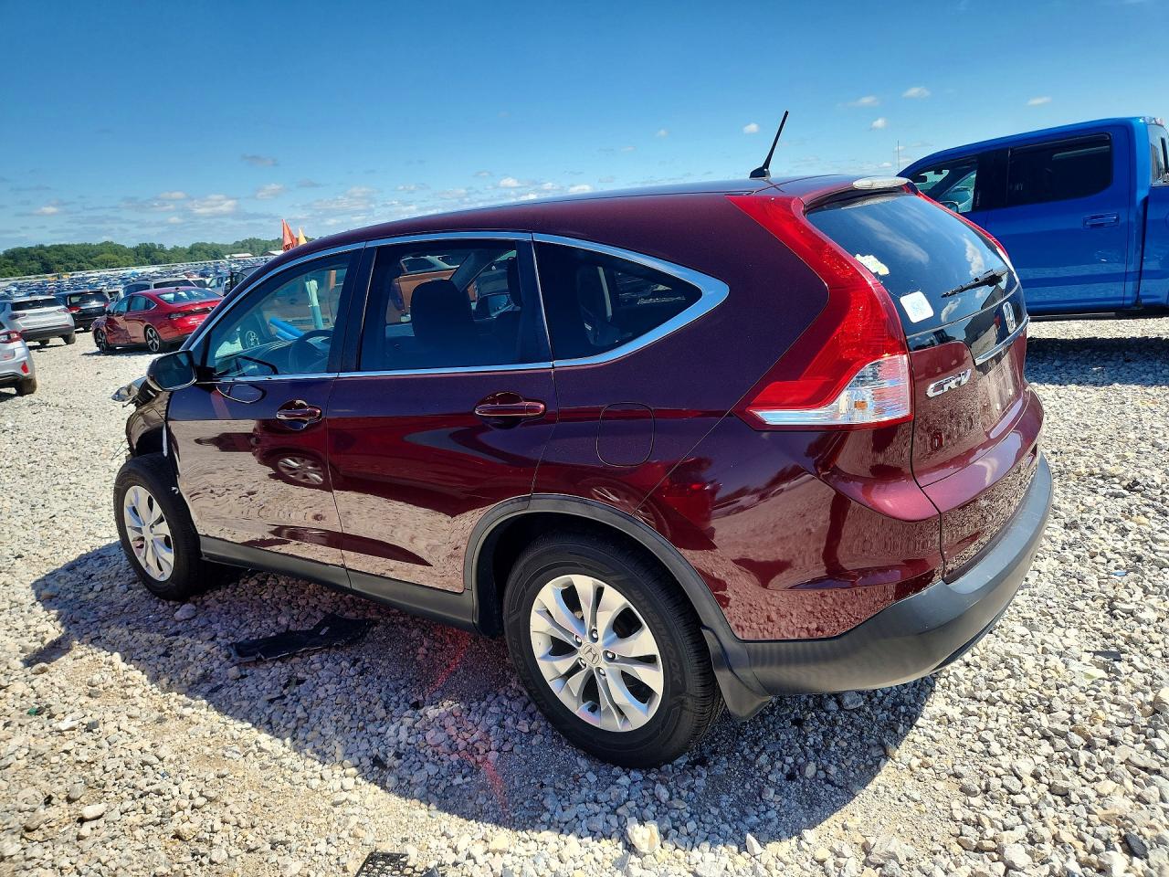 2014 Honda Cr-v Ex Burgundy vin: 5J6RM4H50EL104345