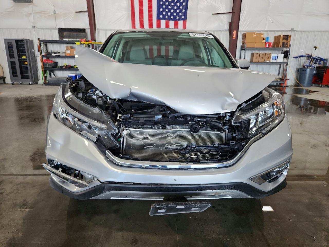 2015 Honda Cr-v Ex Silver vin: 5J6RM4H50FL067105