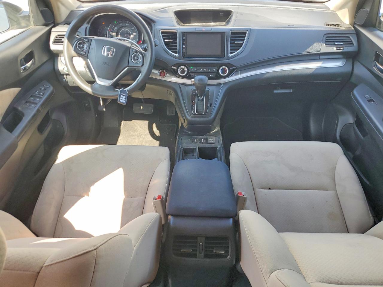 2015 Honda Cr-v Ex White vin: 5J6RM4H50FL092831