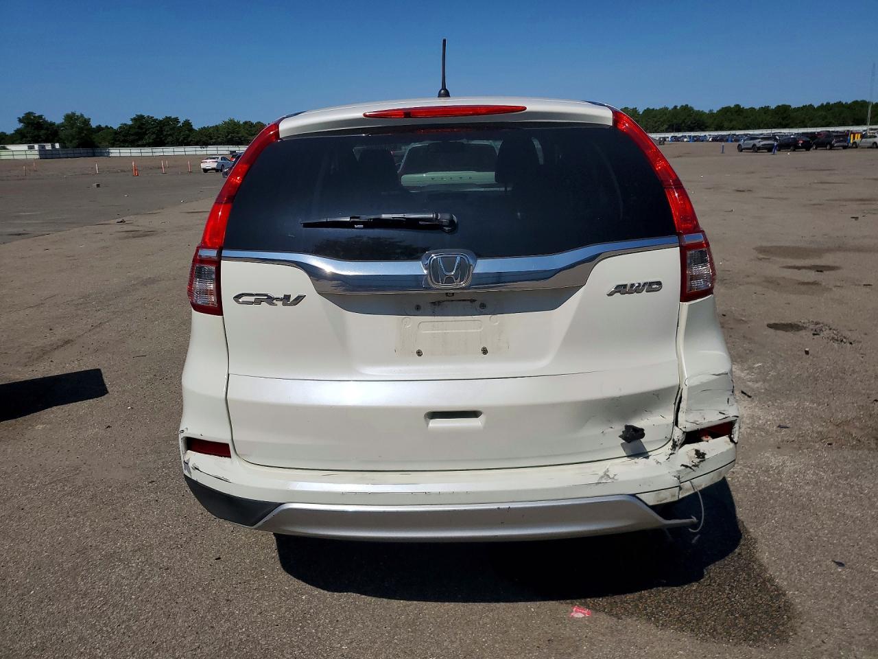 2015 Honda Cr-v Ex White vin: 5J6RM4H50FL092831