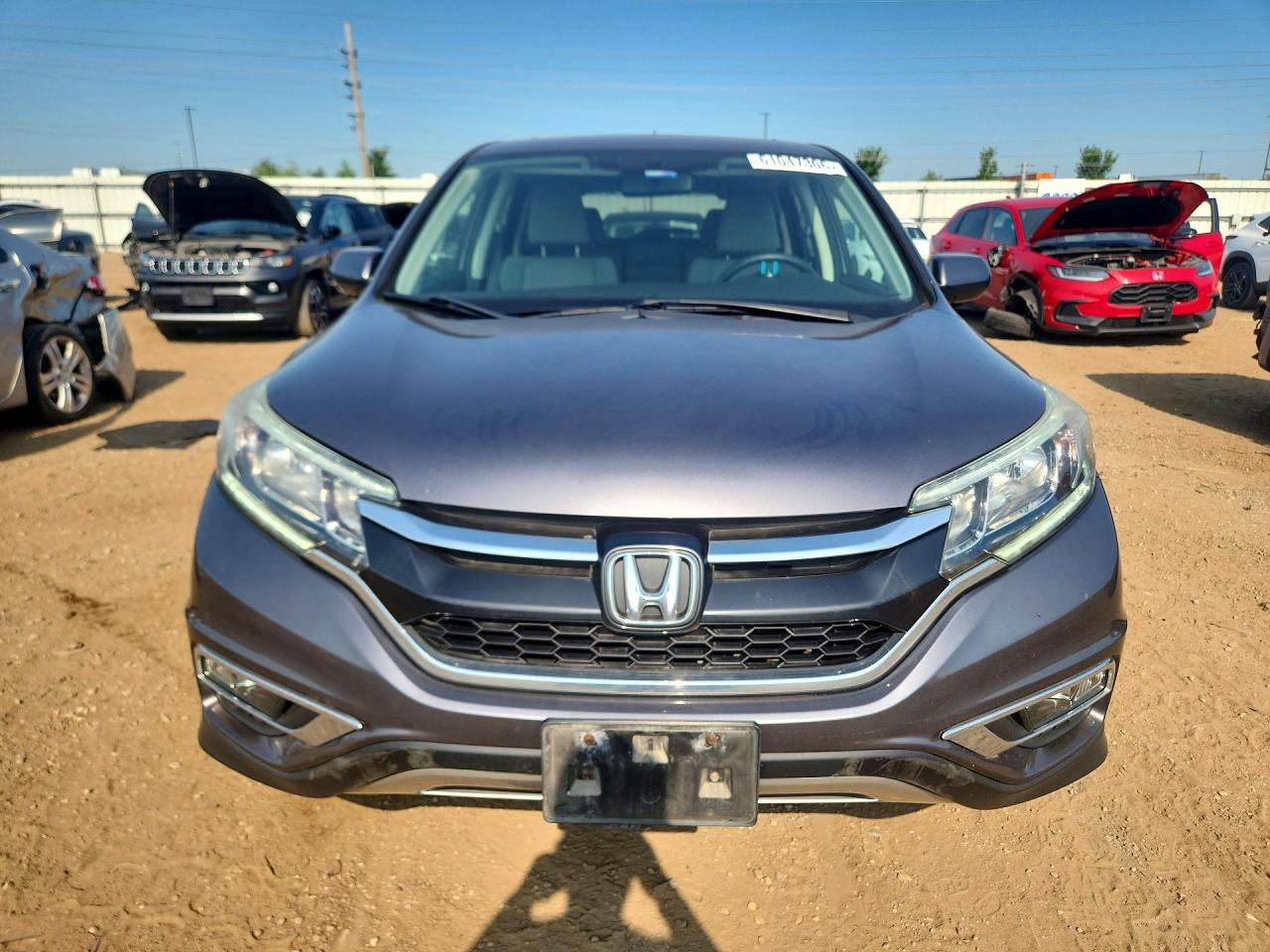 2015 Honda Cr-v Ex Gray vin: 5J6RM4H50FL097446
