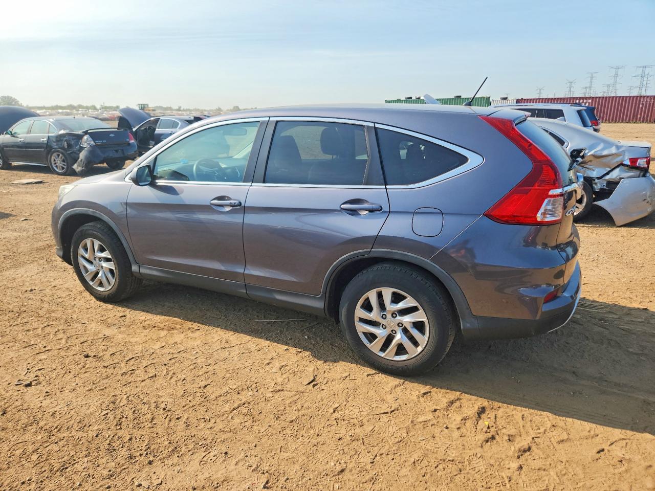 2015 Honda Cr-v Ex Gray vin: 5J6RM4H50FL097446