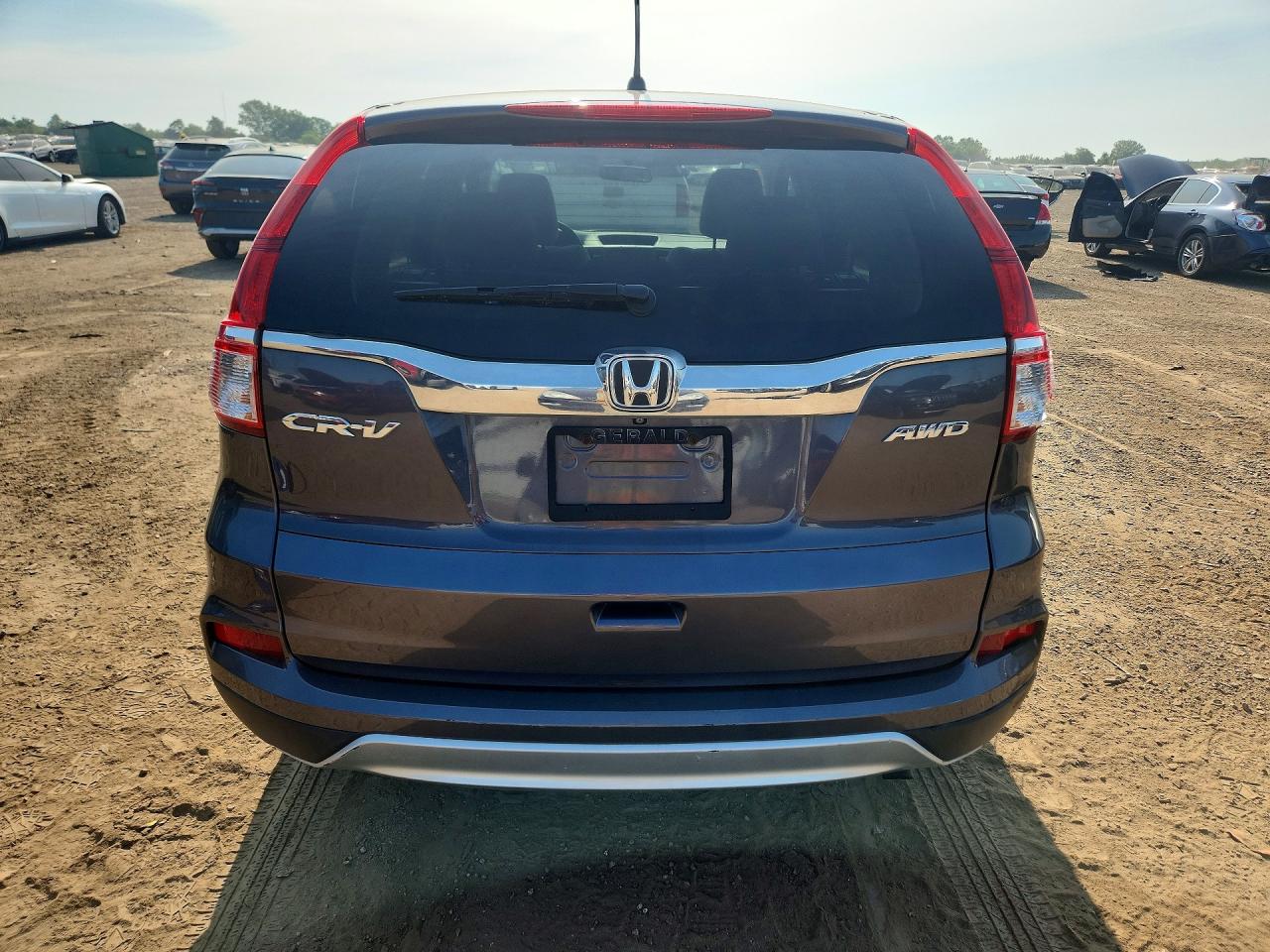 2015 Honda Cr-v Ex Gray vin: 5J6RM4H50FL097446