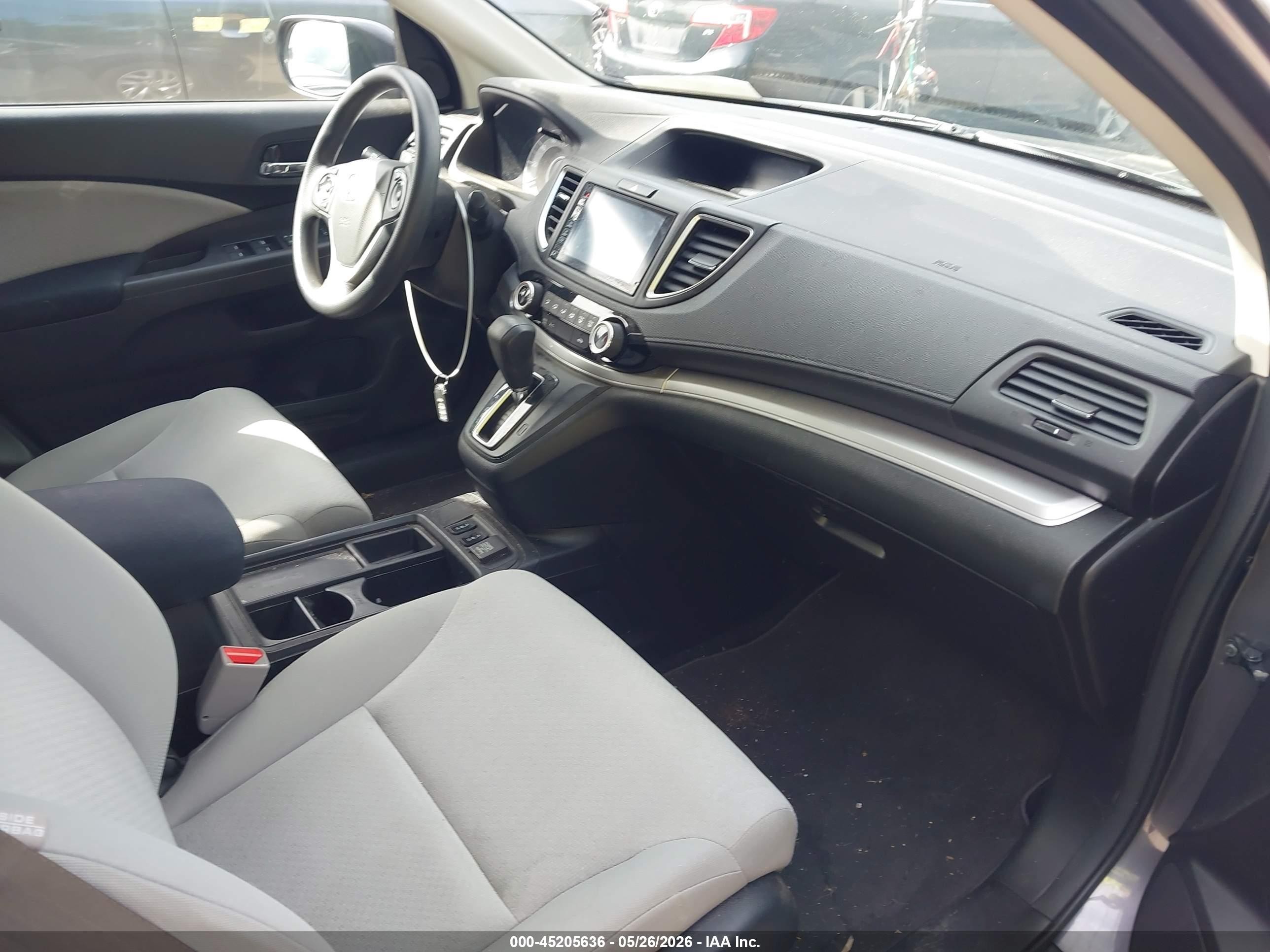2015 Honda Cr-v Ex Gray vin: 5J6RM4H50FL108347