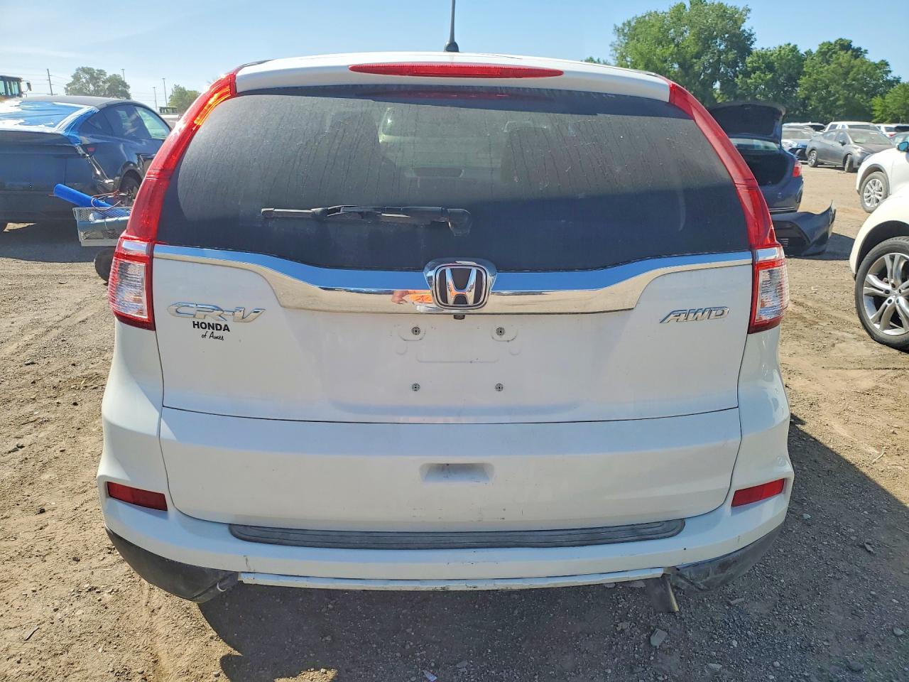 2015 Honda Cr-v Ex White vin: 5J6RM4H50FL131420