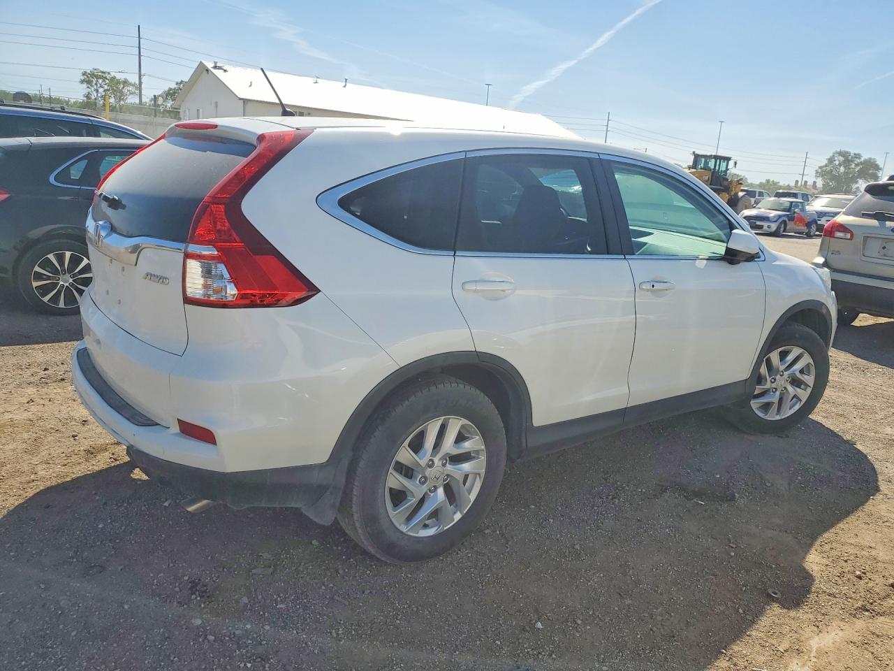 2015 Honda Cr-v Ex White vin: 5J6RM4H50FL131420