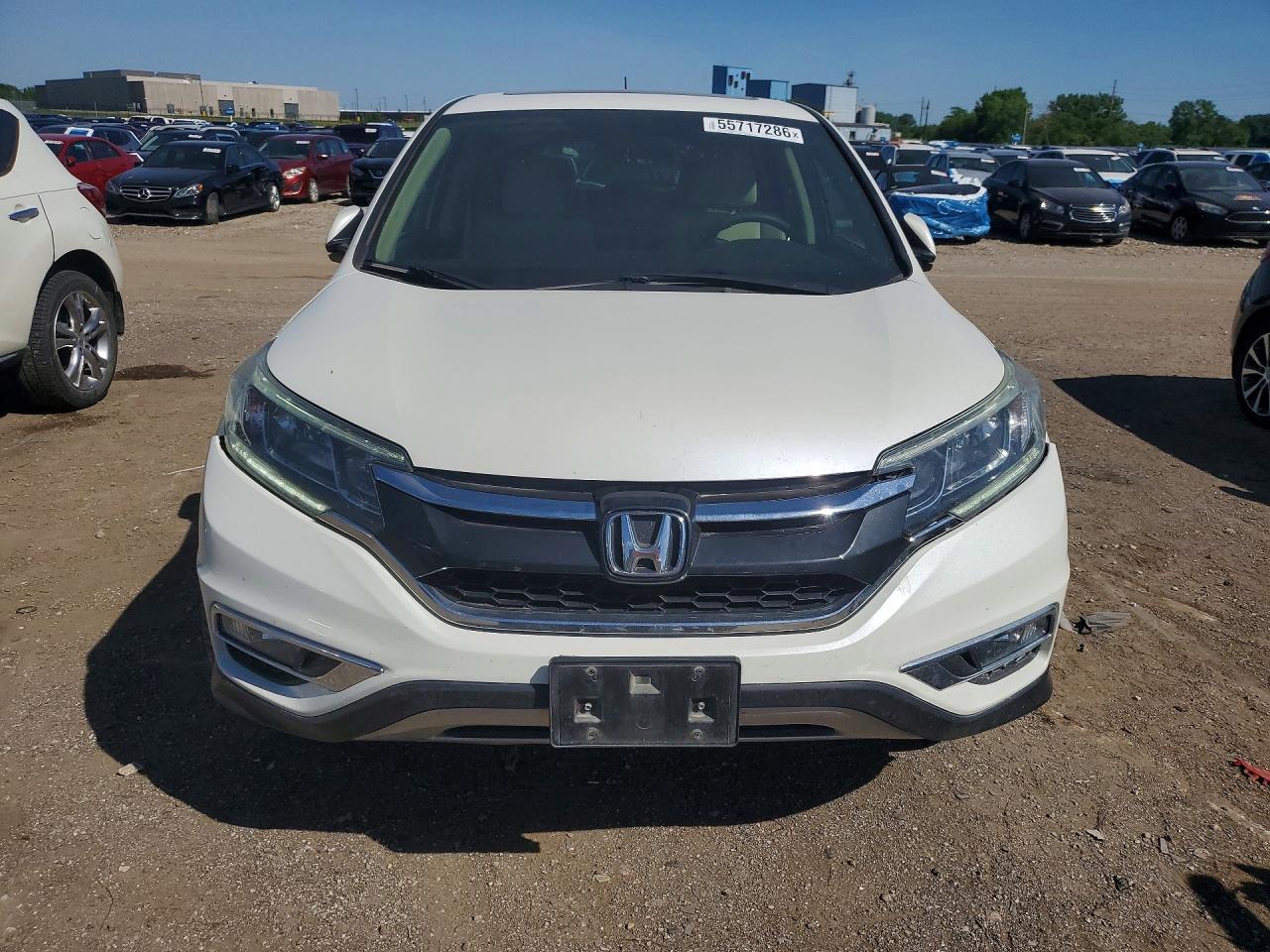 2015 Honda Cr-v Ex White vin: 5J6RM4H50FL131420