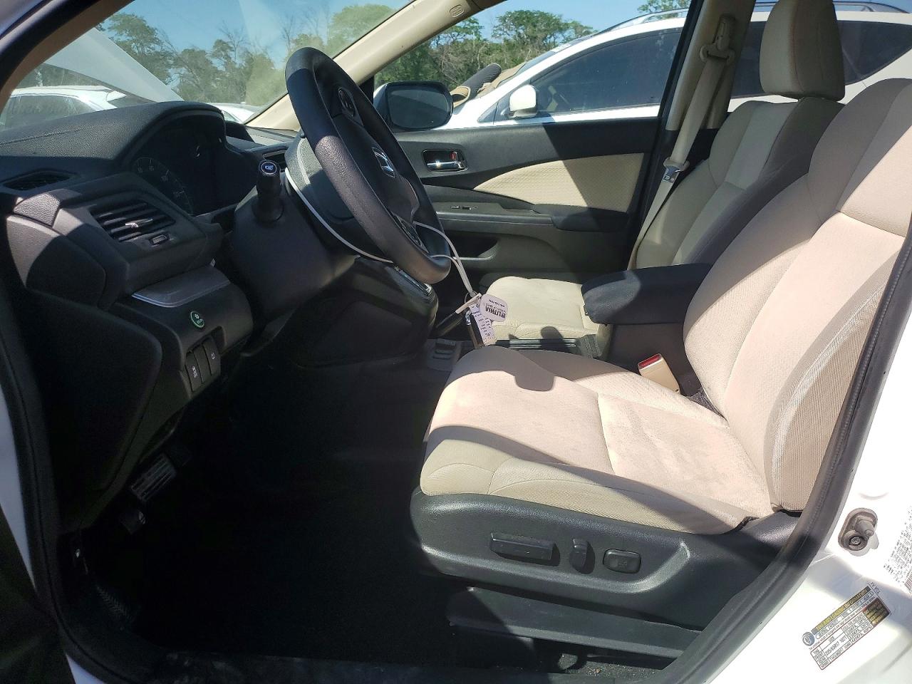2015 Honda Cr-v Ex White vin: 5J6RM4H50FL131420