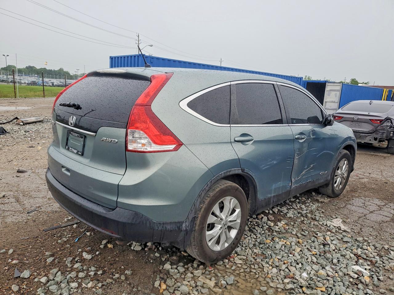 2012 Honda Cr-v Ex Blue vin: 5J6RM4H51CL003280