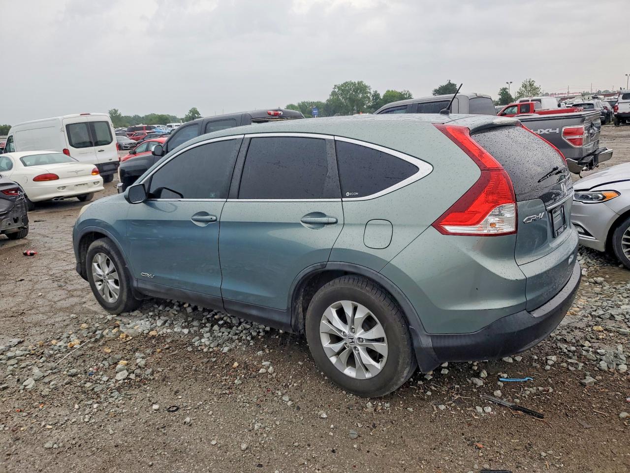 2012 Honda Cr-v Ex Blue vin: 5J6RM4H51CL003280