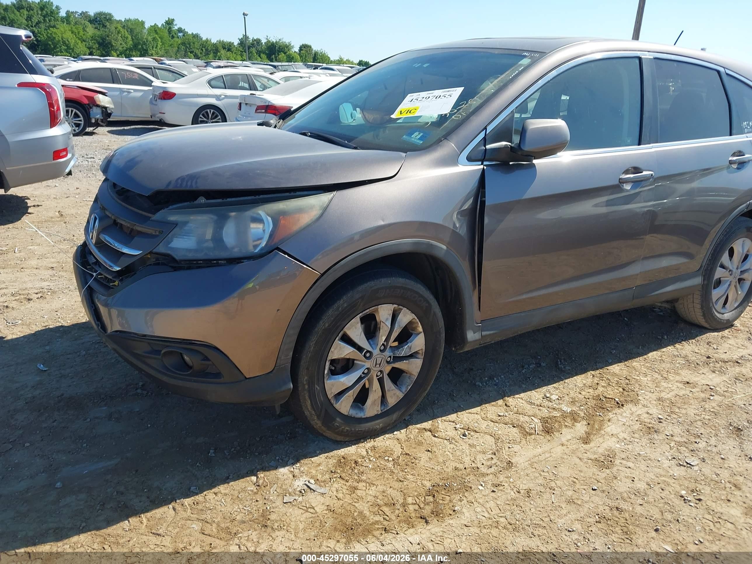 2012 Honda Cr-v Ex Gray vin: 5J6RM4H51CL008480