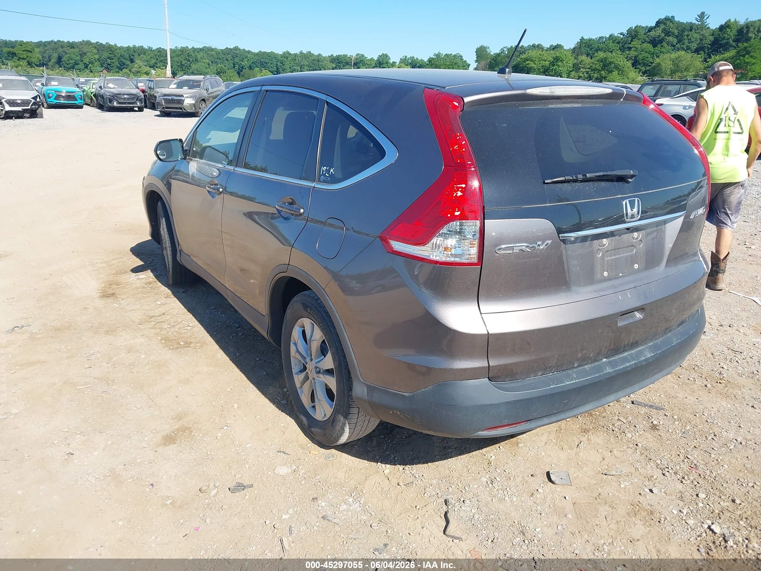 2012 Honda Cr-v Ex Gray vin: 5J6RM4H51CL008480