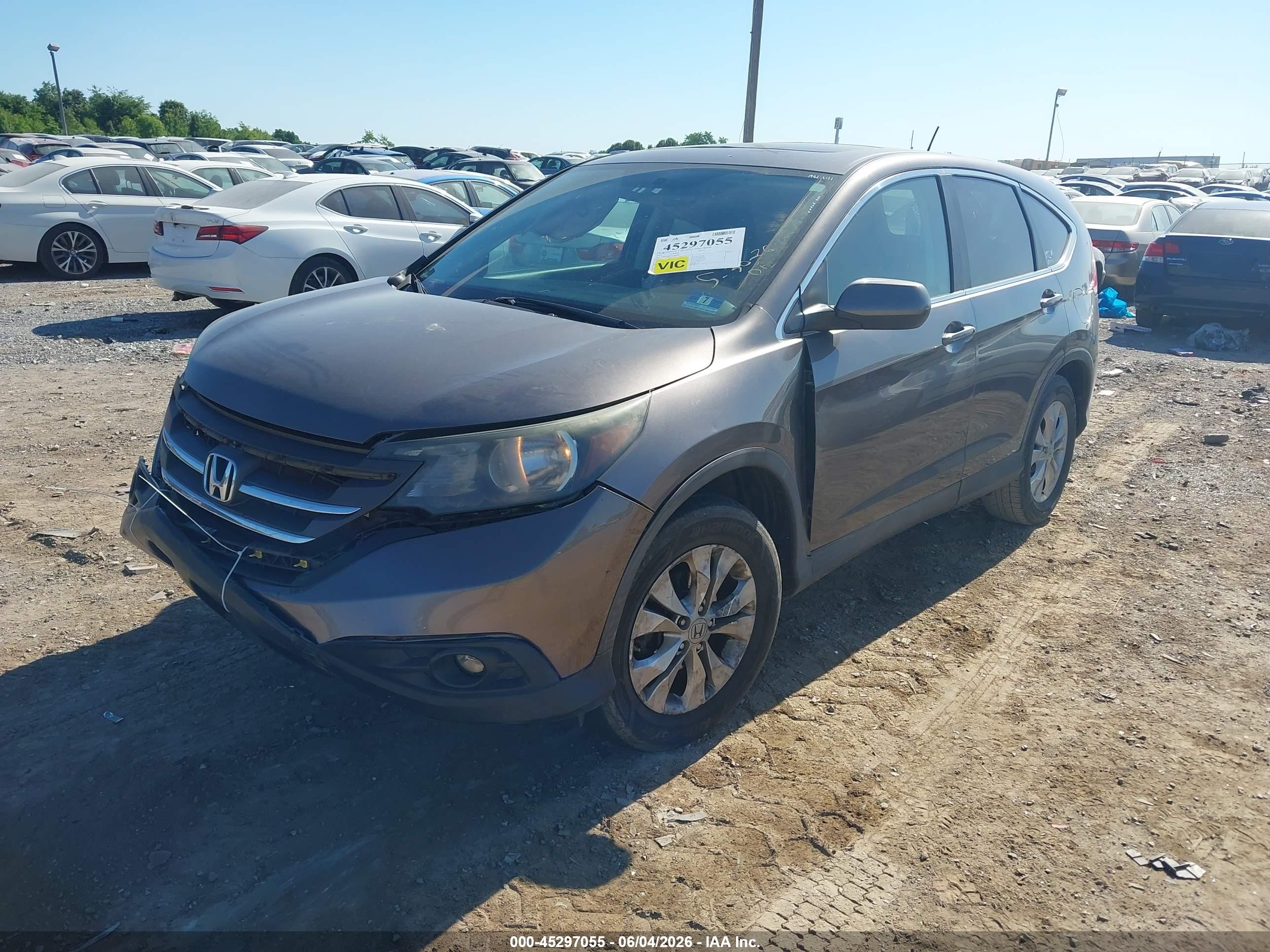 2012 Honda Cr-v Ex Gray vin: 5J6RM4H51CL008480