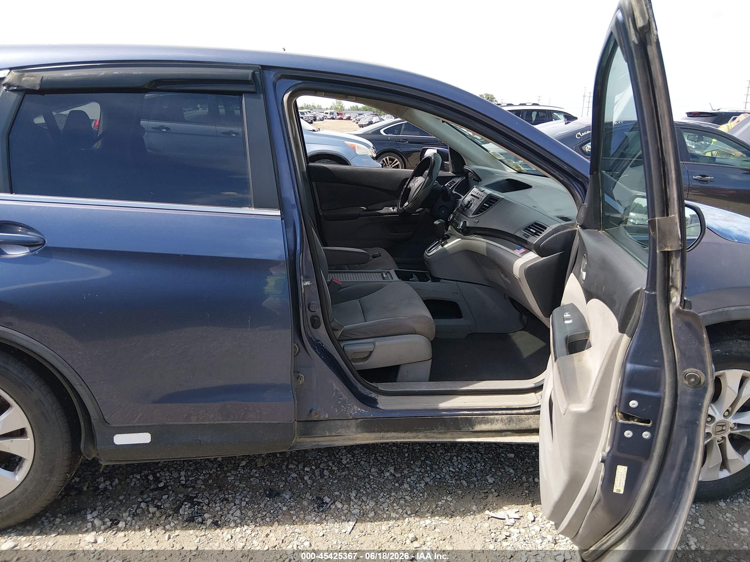 2012 Honda Cr-v Ex Blue vin: 5J6RM4H51CL017972