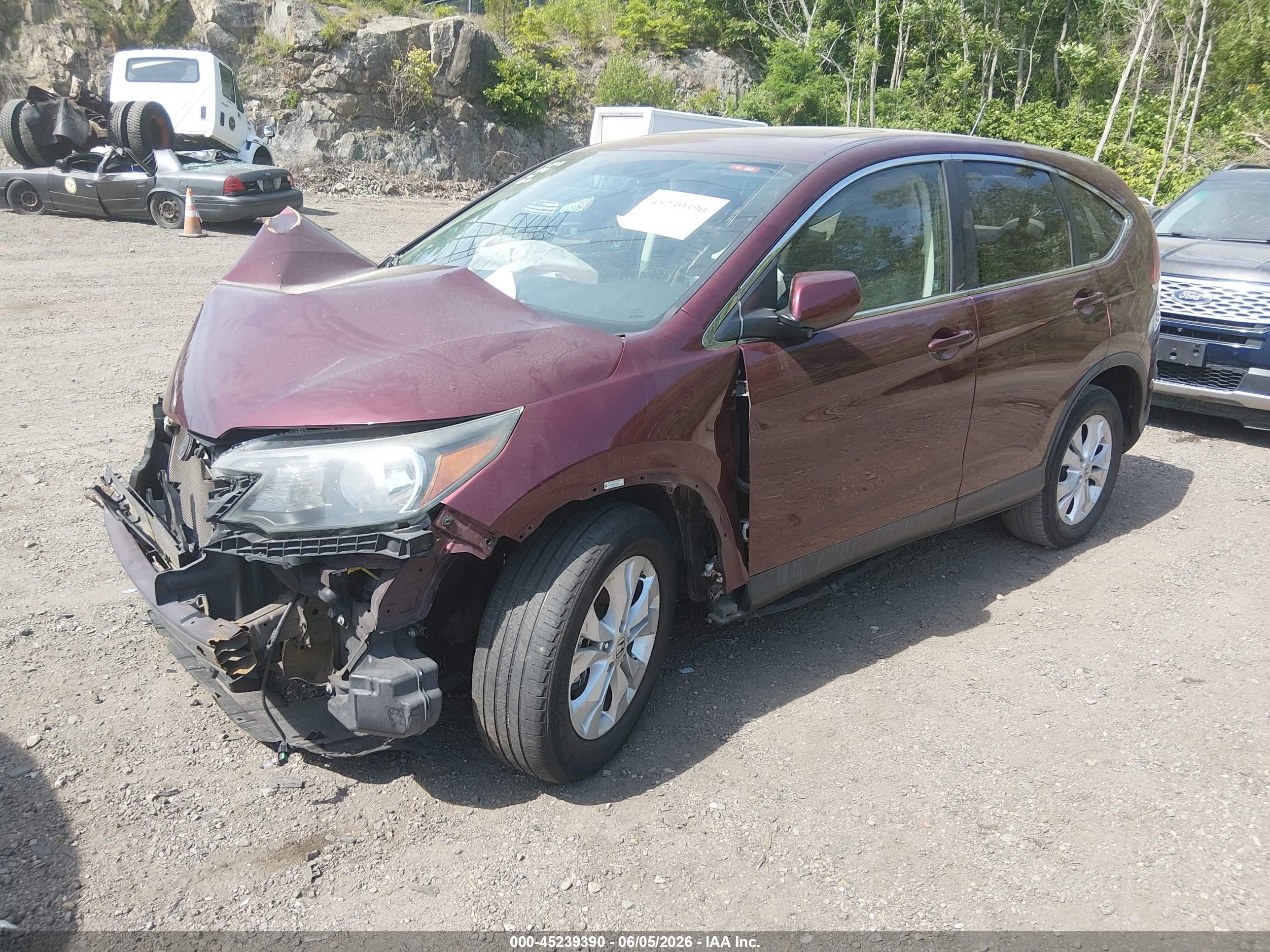 2012 Honda Cr-v Ex Red vin: 5J6RM4H51CL029684