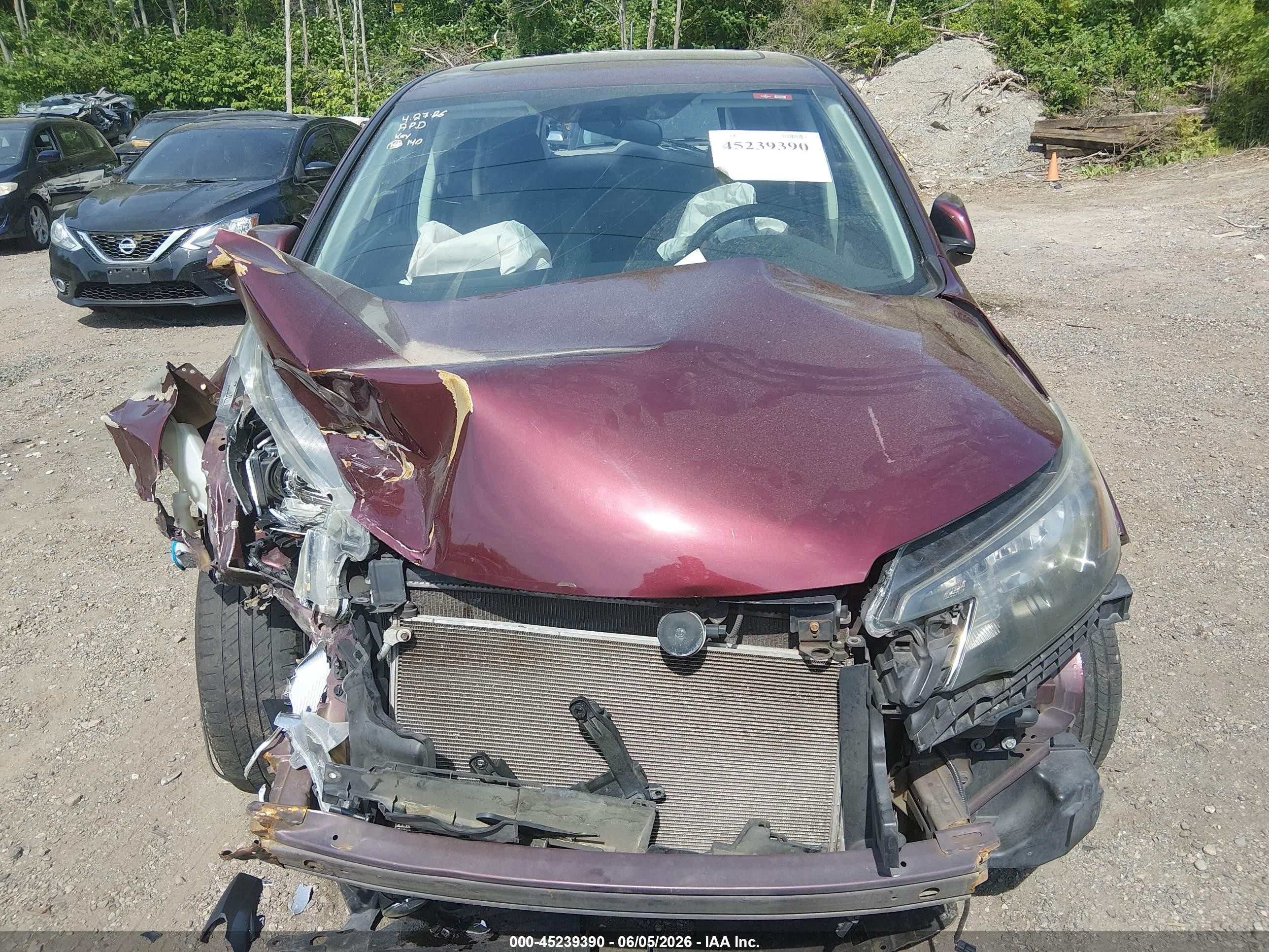 2012 Honda Cr-v Ex Red vin: 5J6RM4H51CL029684