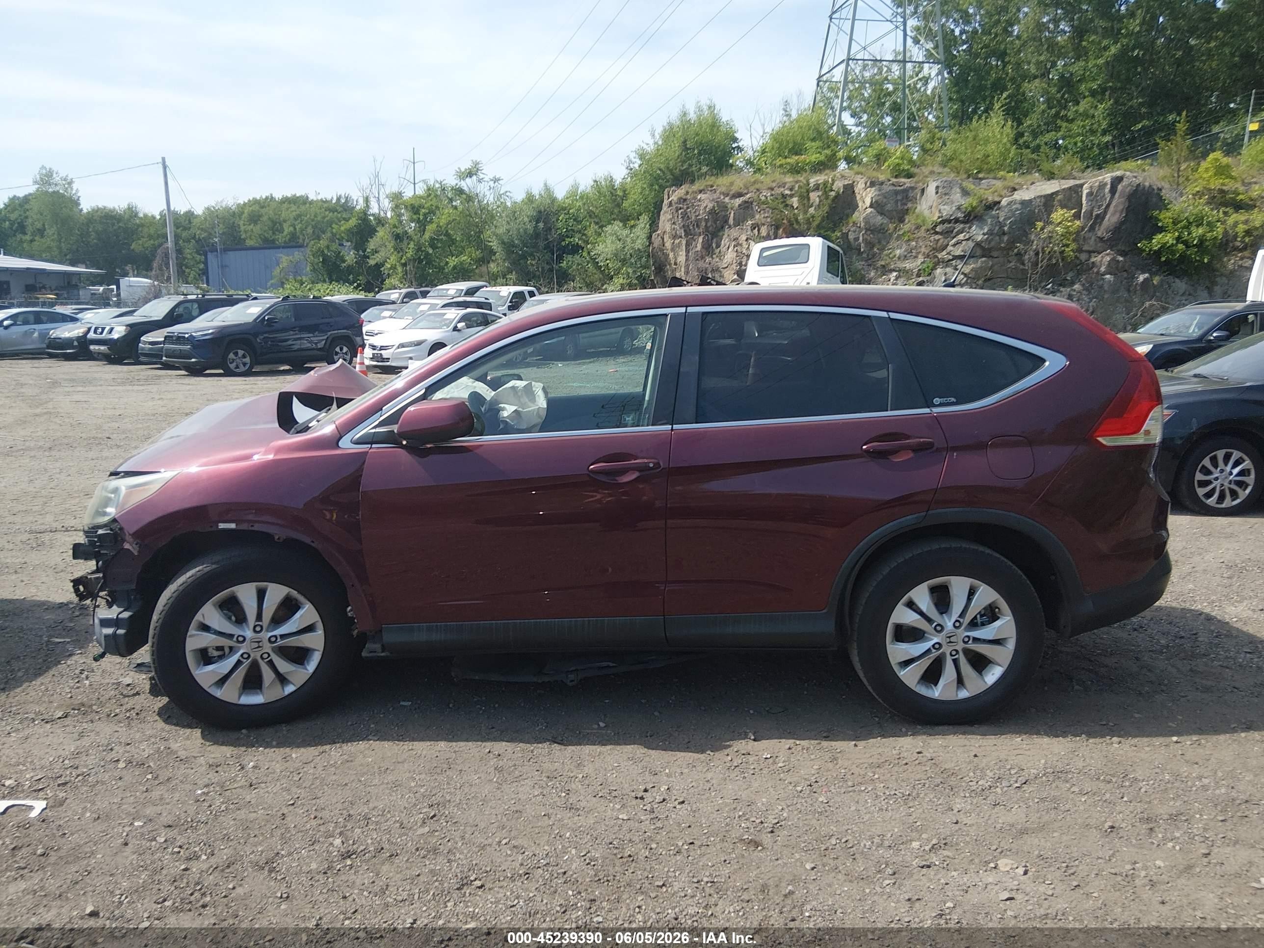 2012 Honda Cr-v Ex Red vin: 5J6RM4H51CL029684