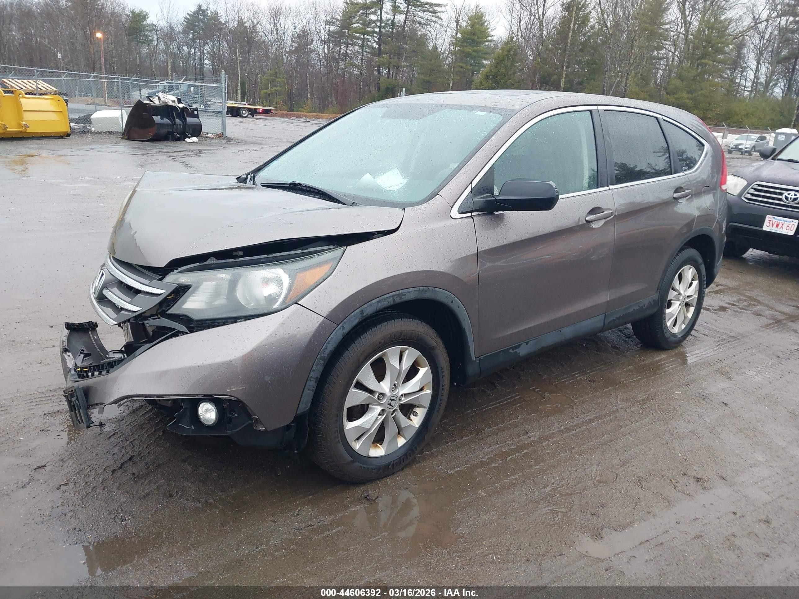 2012 Honda Cr-v Ex Коричневый vin: 5J6RM4H51CL054231