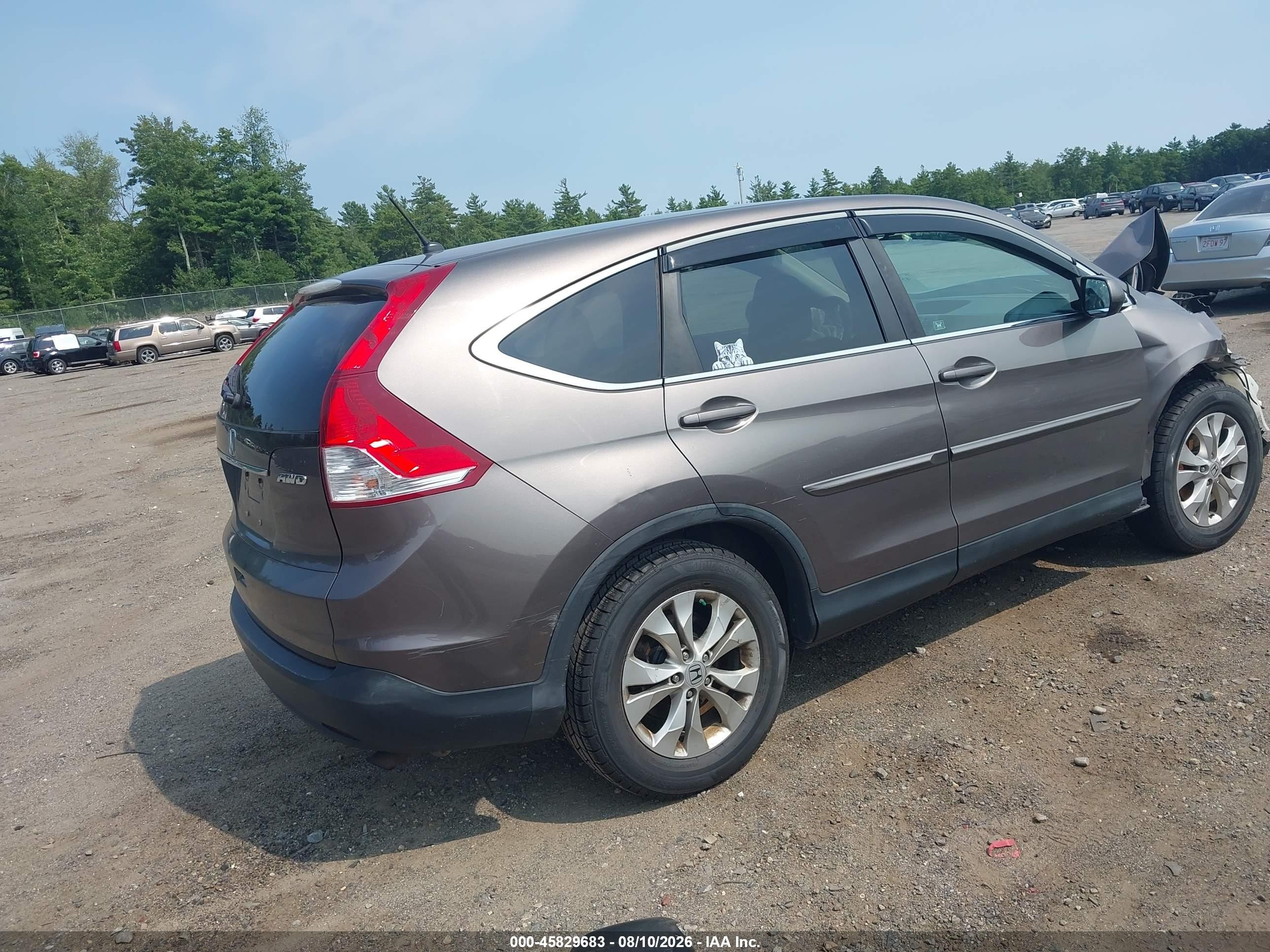 2012 Honda Cr-v Ex Gray vin: 5J6RM4H51CL063544