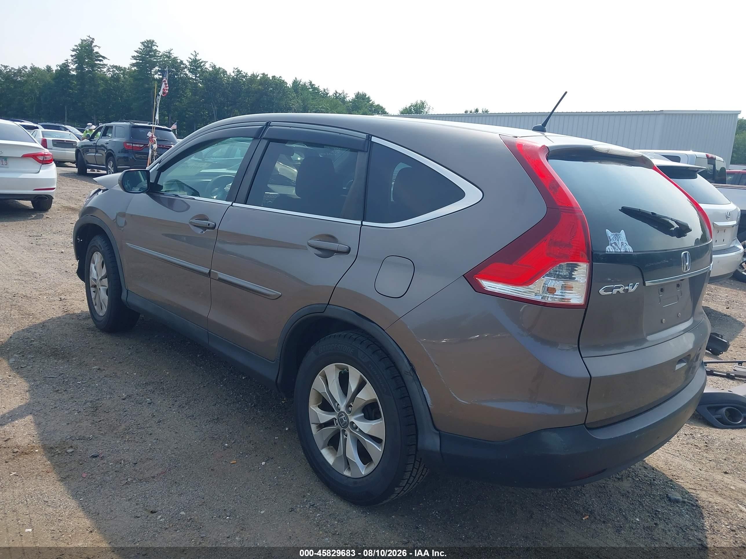 2012 Honda Cr-v Ex Gray vin: 5J6RM4H51CL063544