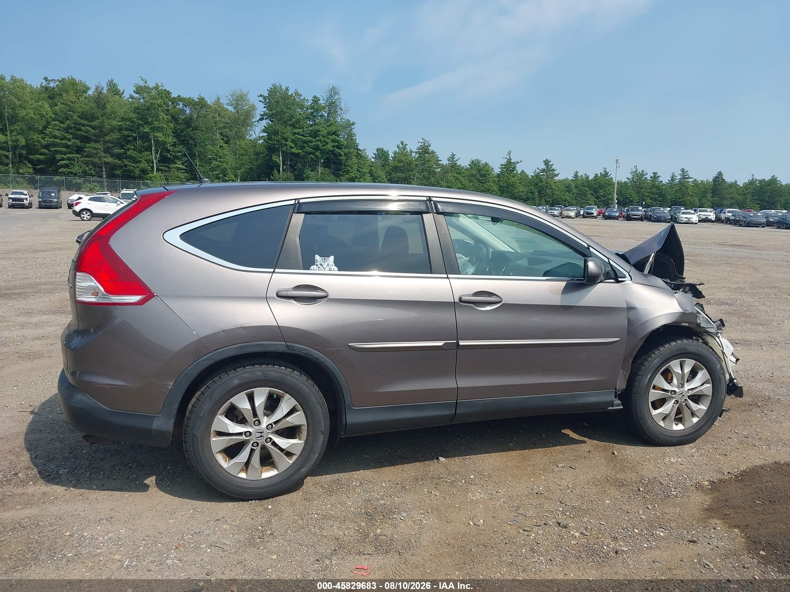2012 Honda Cr-v Ex Gray vin: 5J6RM4H51CL063544