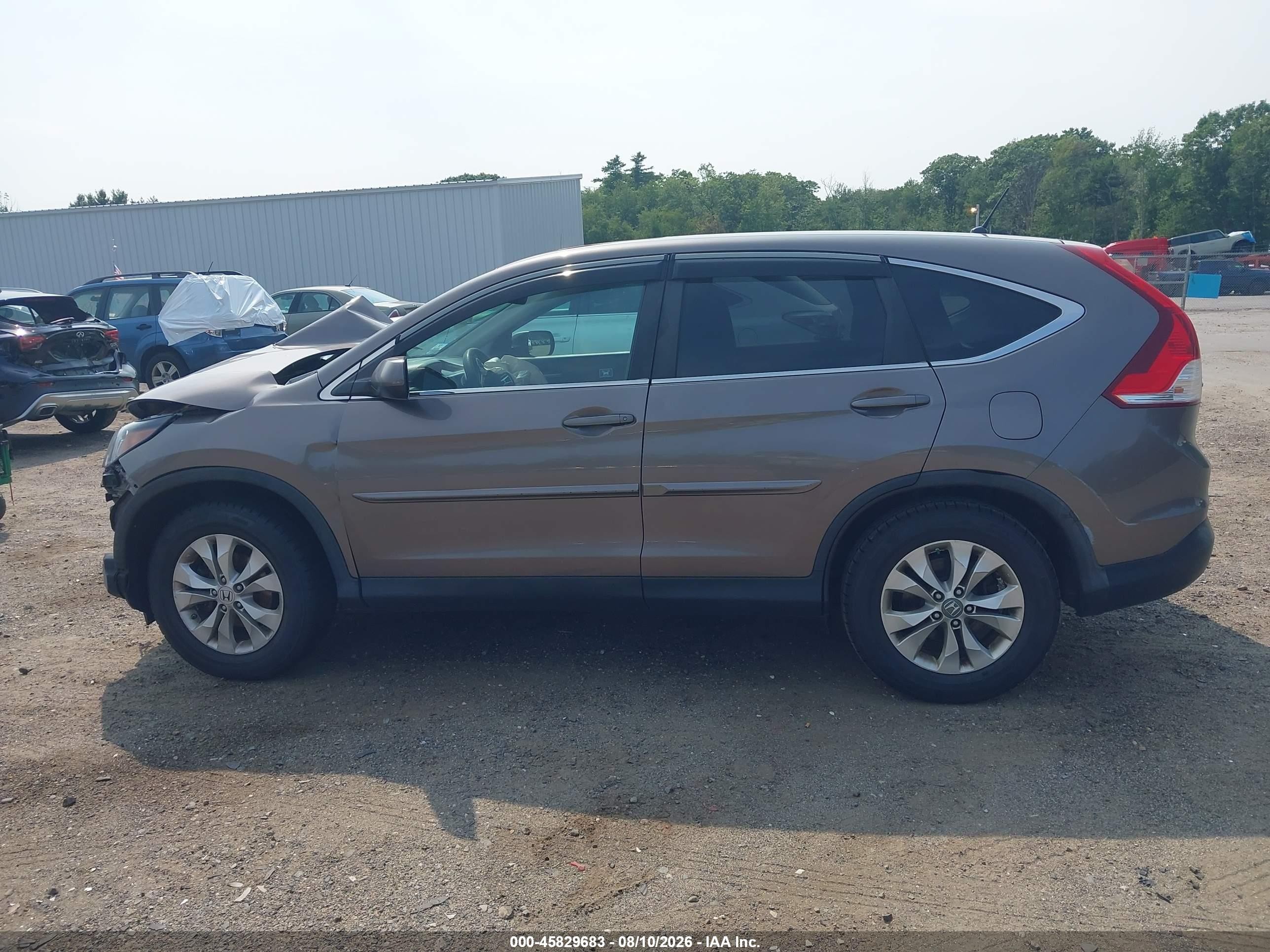 2012 Honda Cr-v Ex Gray vin: 5J6RM4H51CL063544