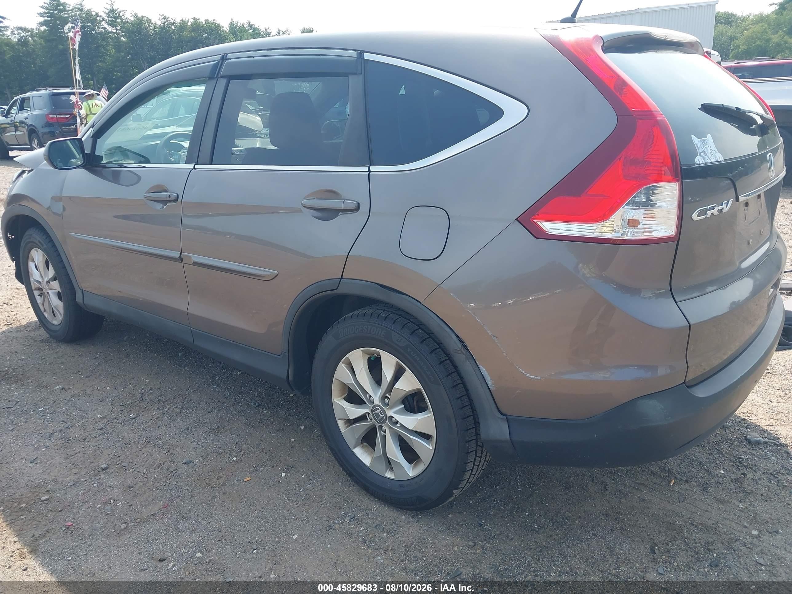 2012 Honda Cr-v Ex Gray vin: 5J6RM4H51CL063544