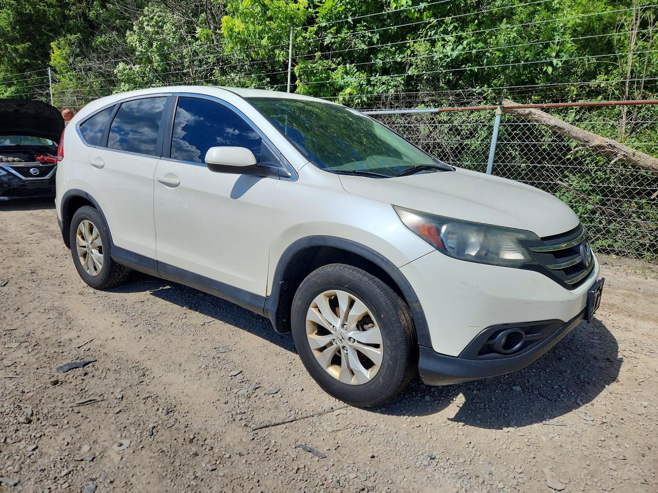 2013 Honda Cr-v Ex Белый vin: 5J6RM4H51DL081799