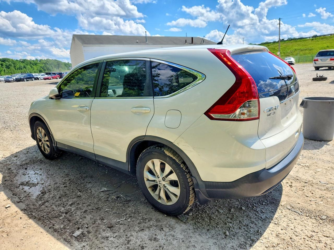 2013 Honda Cr-v Ex Белый vin: 5J6RM4H51DL081799