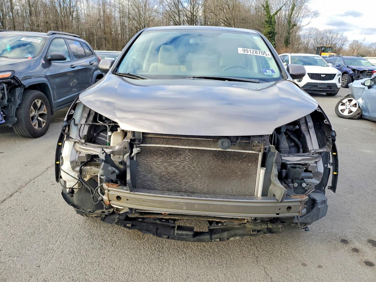 2013 Honda Cr-v Ex Gray vin: 5J6RM4H51DL088901