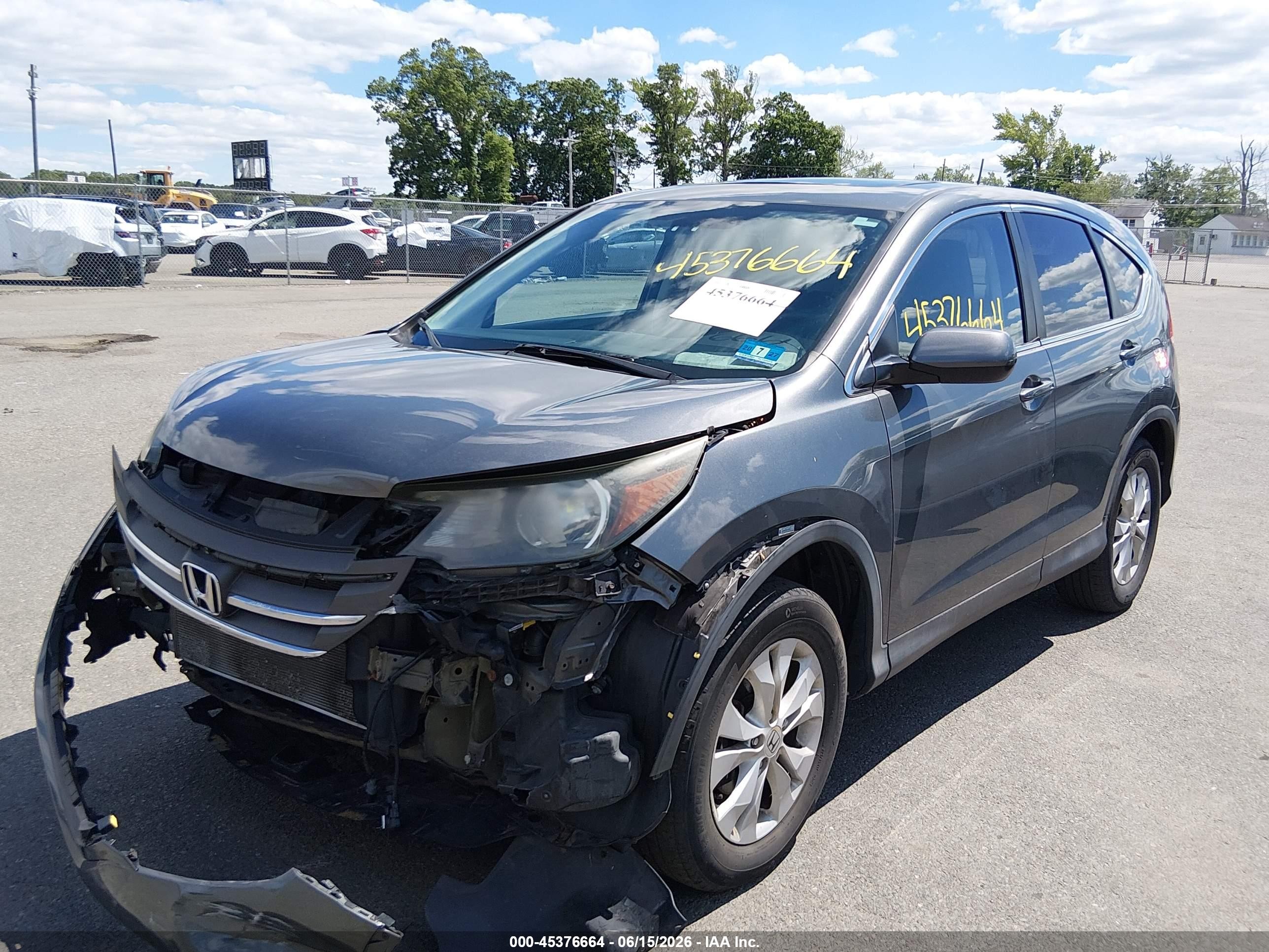 2014 Honda Cr-v Ex Gray vin: 5J6RM4H51EL048139