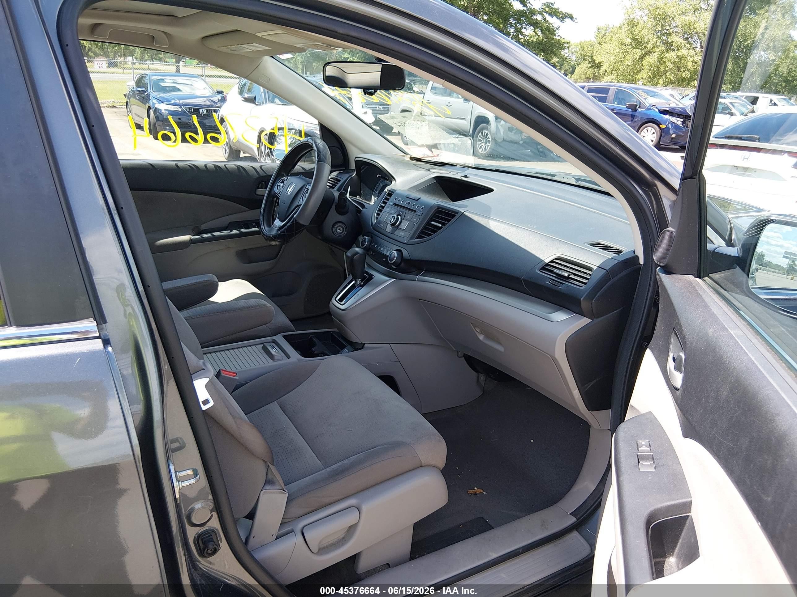2014 Honda Cr-v Ex Gray vin: 5J6RM4H51EL048139