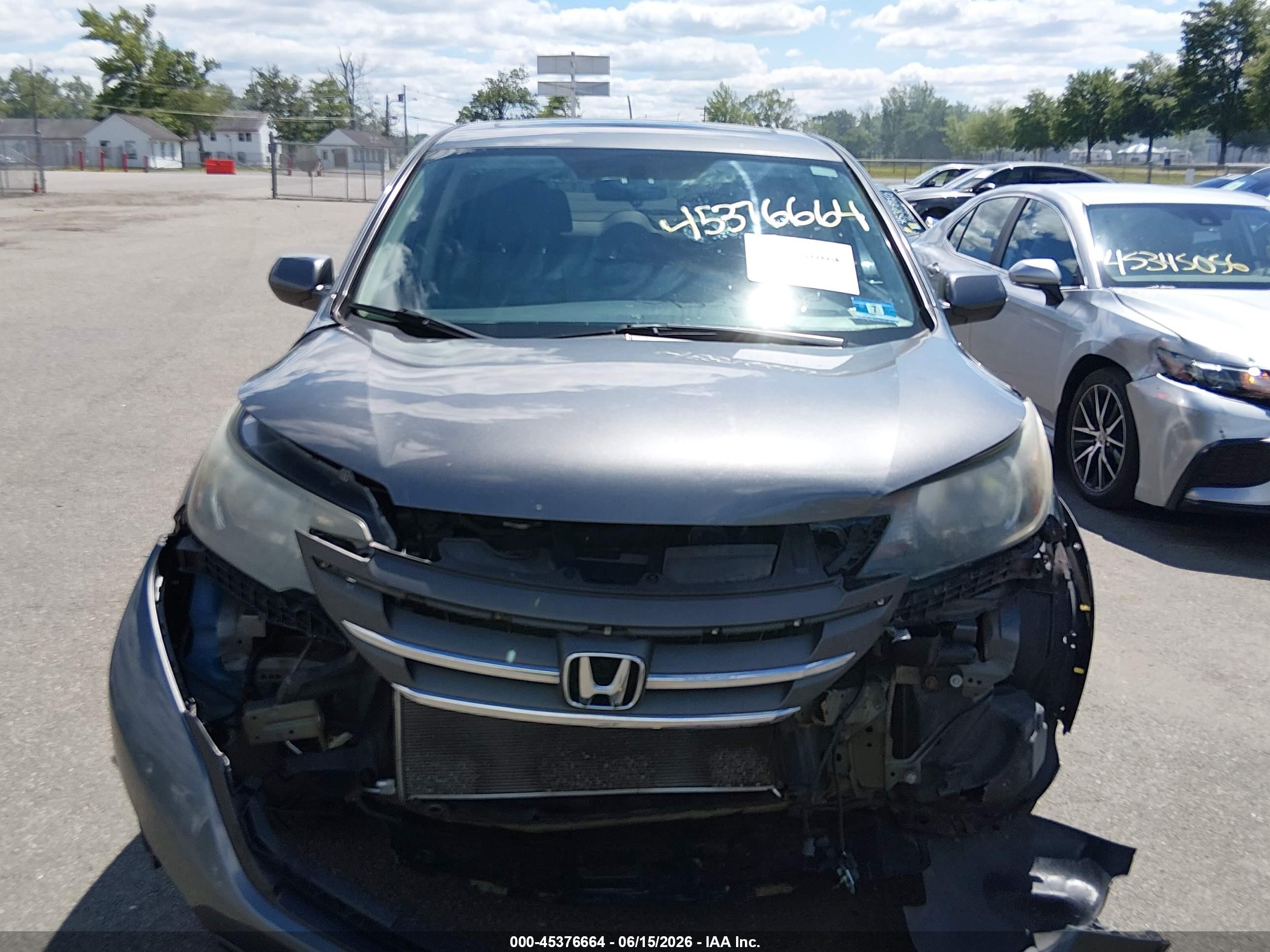 2014 Honda Cr-v Ex Gray vin: 5J6RM4H51EL048139