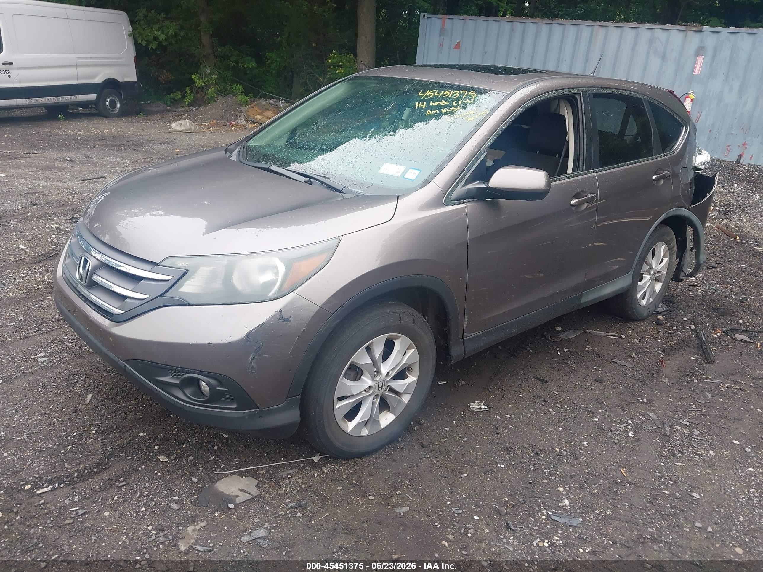 2014 Honda Cr-v Ex Brown vin: 5J6RM4H51EL091900