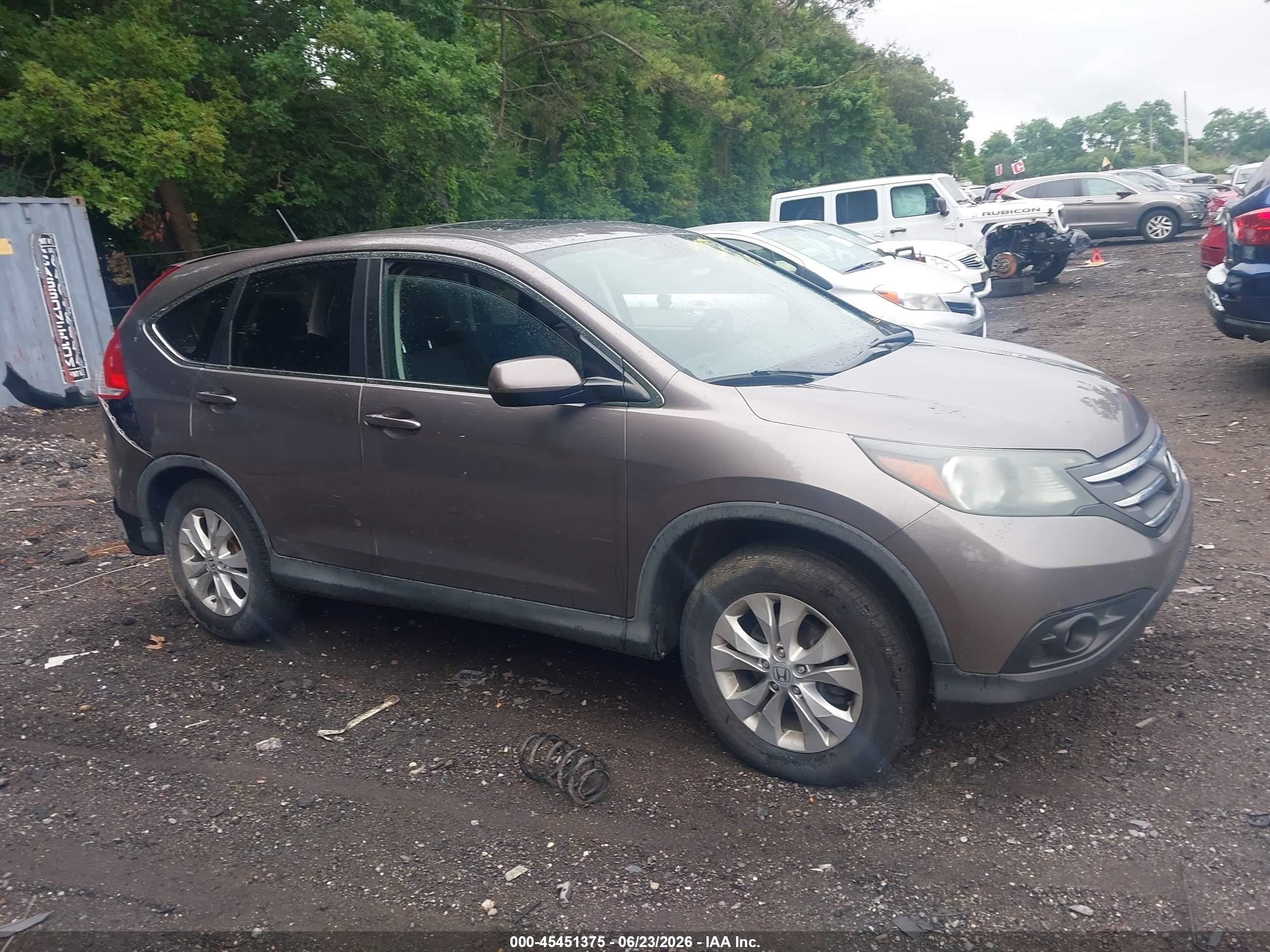 2014 Honda Cr-v Ex Brown vin: 5J6RM4H51EL091900