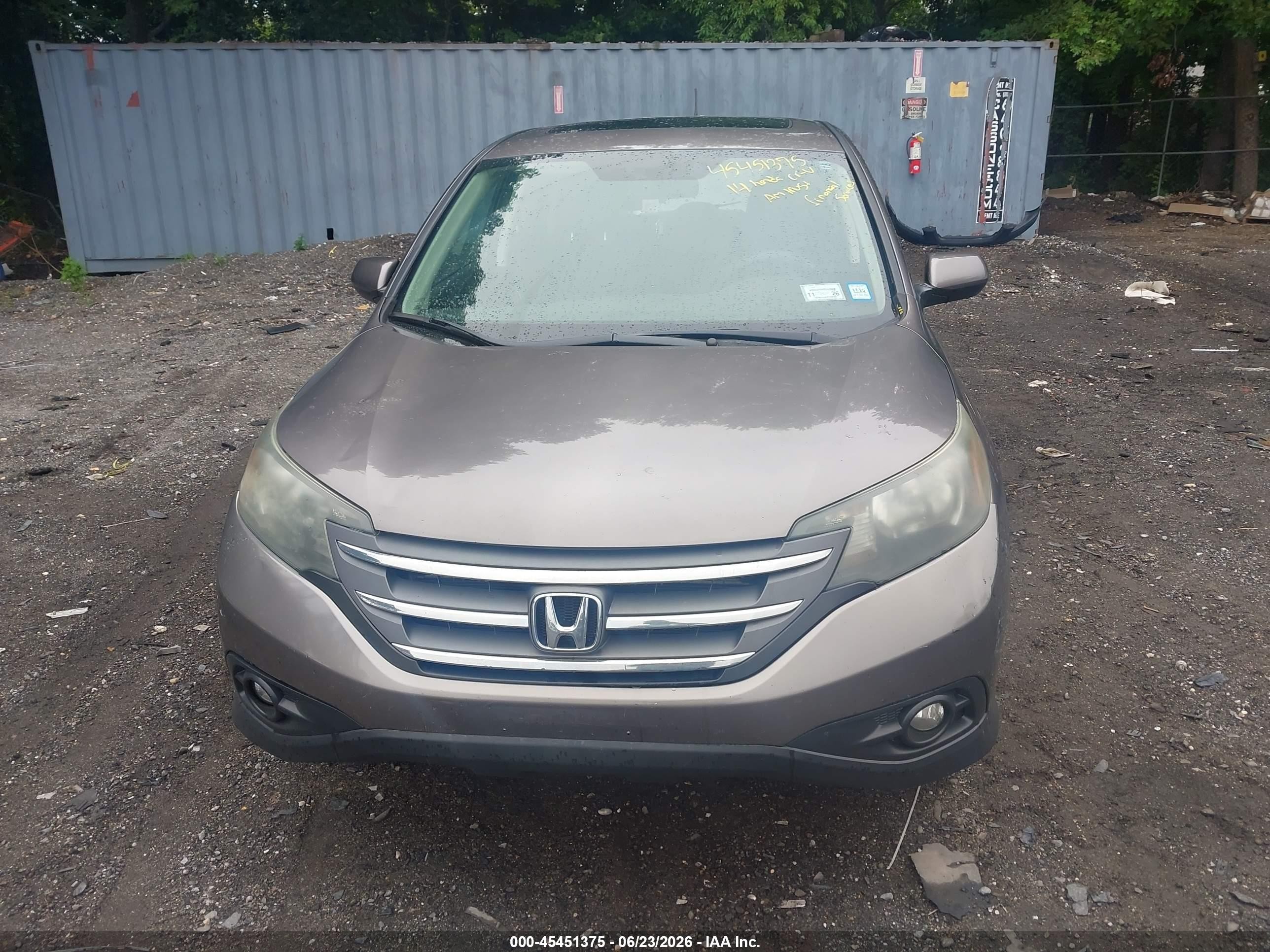 2014 Honda Cr-v Ex Brown vin: 5J6RM4H51EL091900
