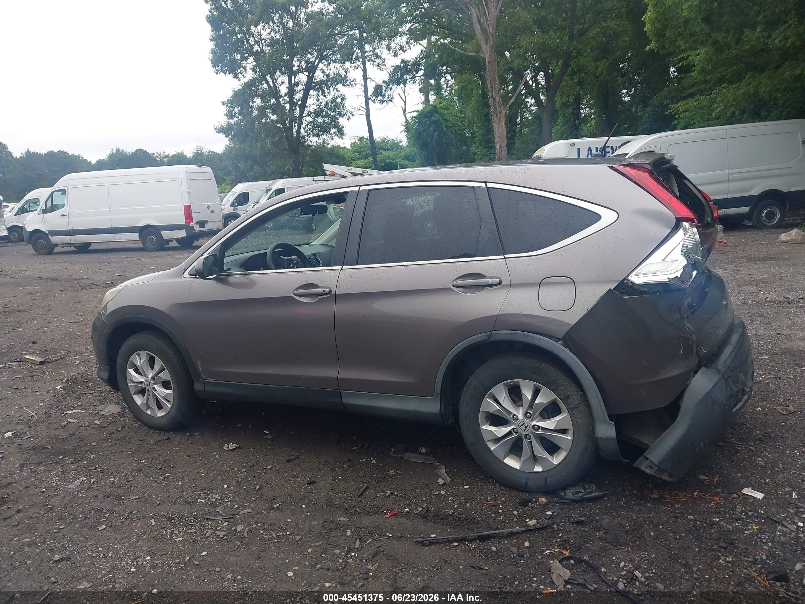 2014 Honda Cr-v Ex Brown vin: 5J6RM4H51EL091900
